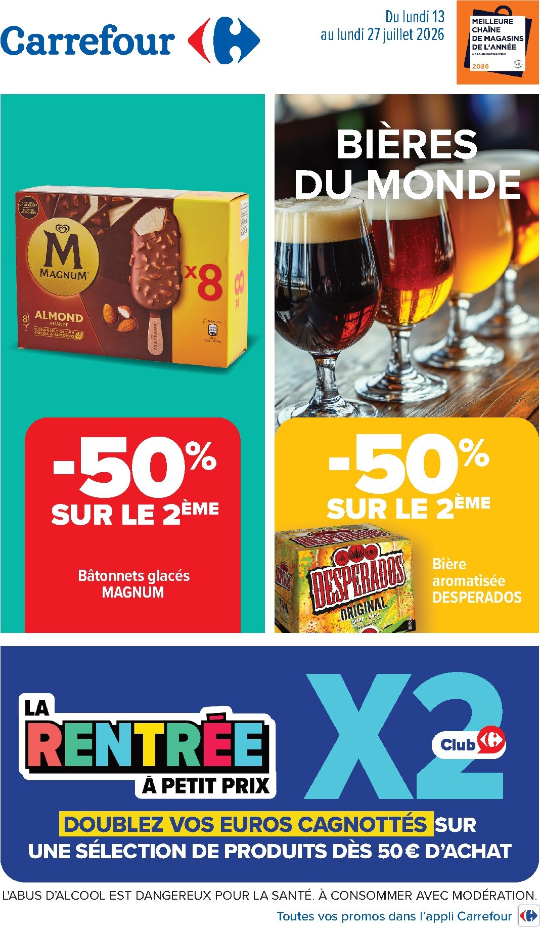 carrefour - Flyer Carrefour pour la semaine prochaine du du lundi 13/07/2026 au du lundi 27/07/2026
