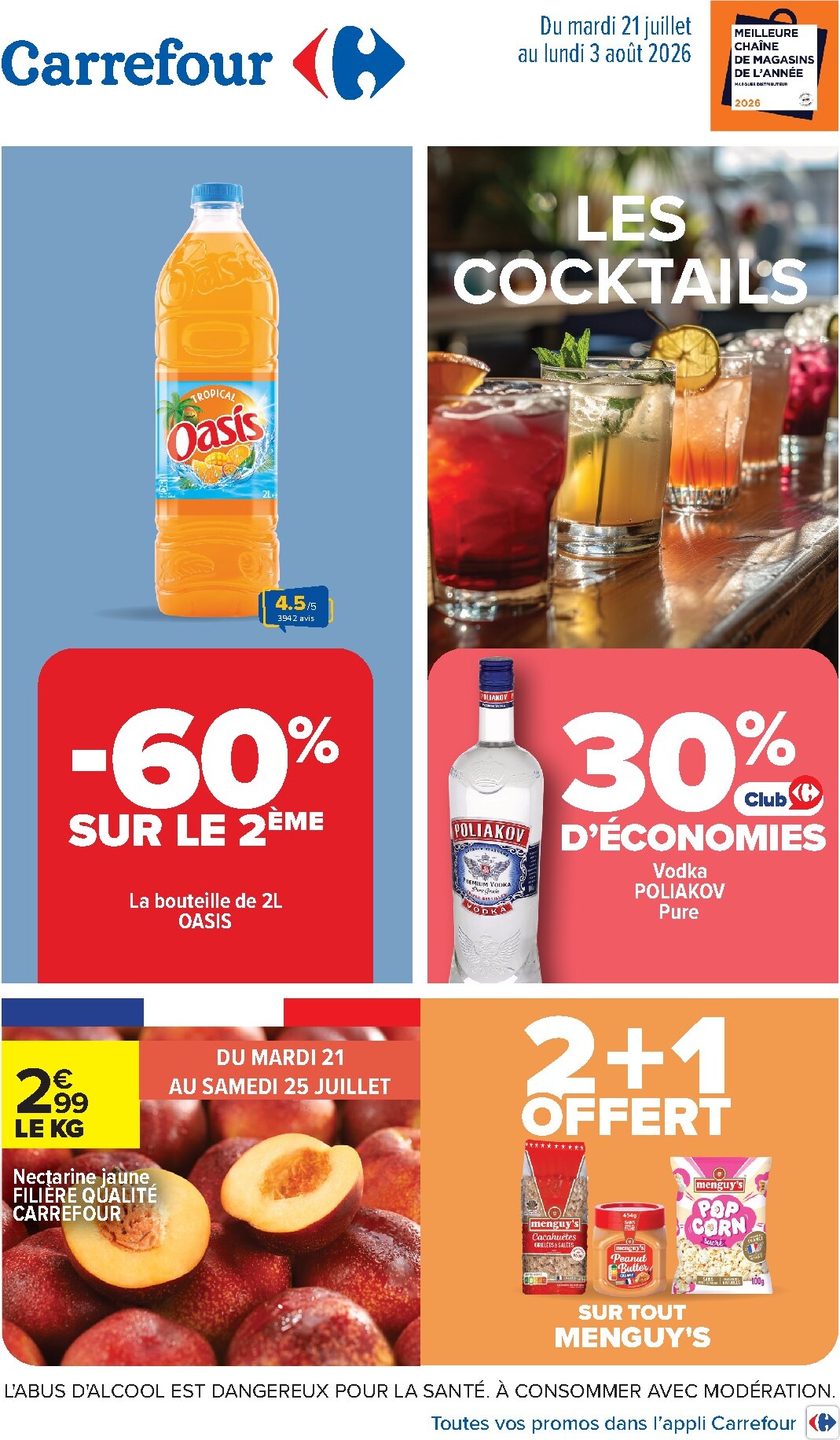 carrefour - Flyer Carrefour pour la semaine prochaine du du mardi 21/07/2026 au du lundi 03/08/2026
