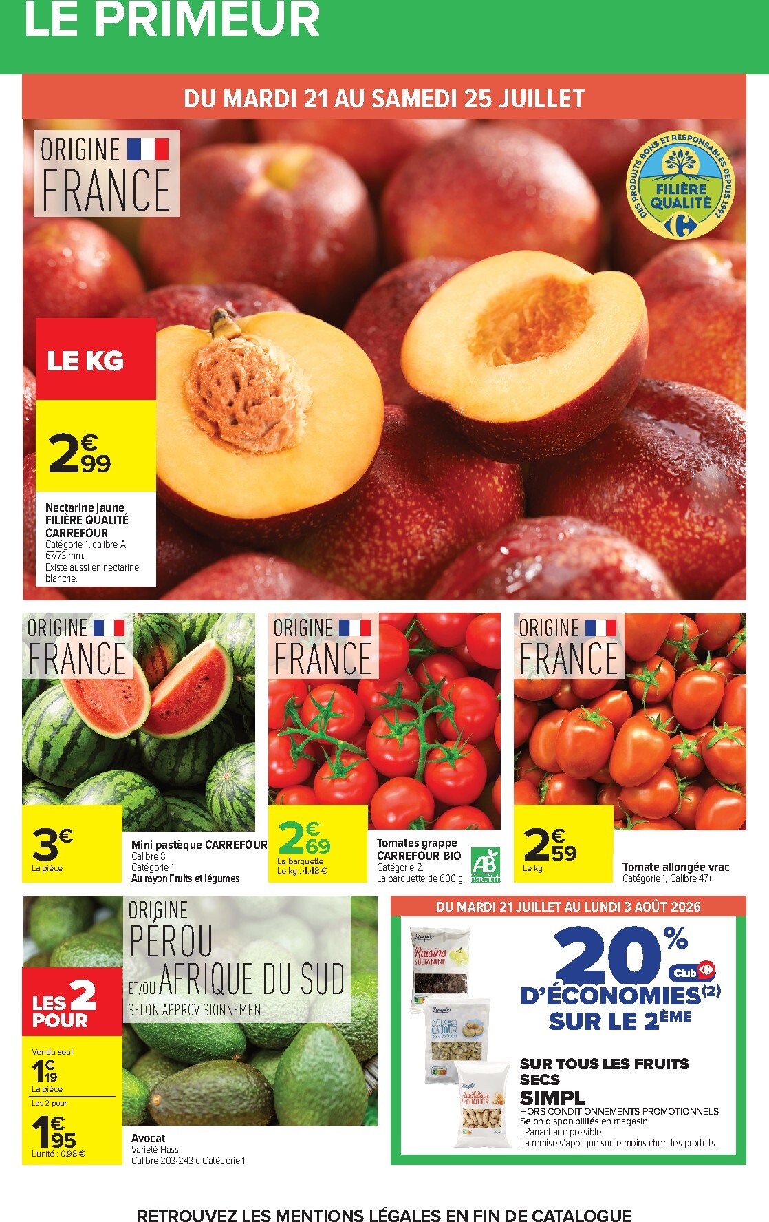 carrefour - Flyer Carrefour pour la semaine prochaine du du mardi 21/07/2026 au du lundi 03/08/2026 - page: 27