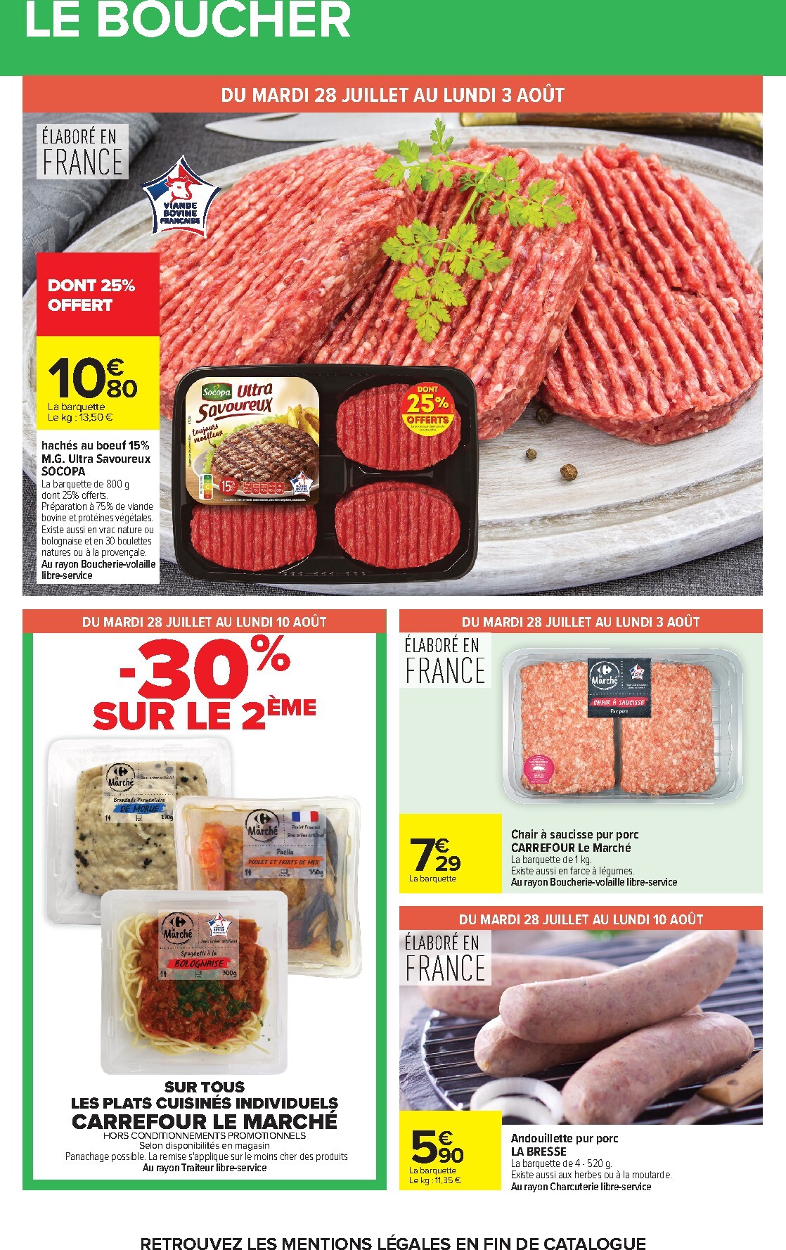 carrefour - Flyer Carrefour pour la semaine prochaine du du mardi 28/07/2026 au du lundi 10/08/2026 - page: 28