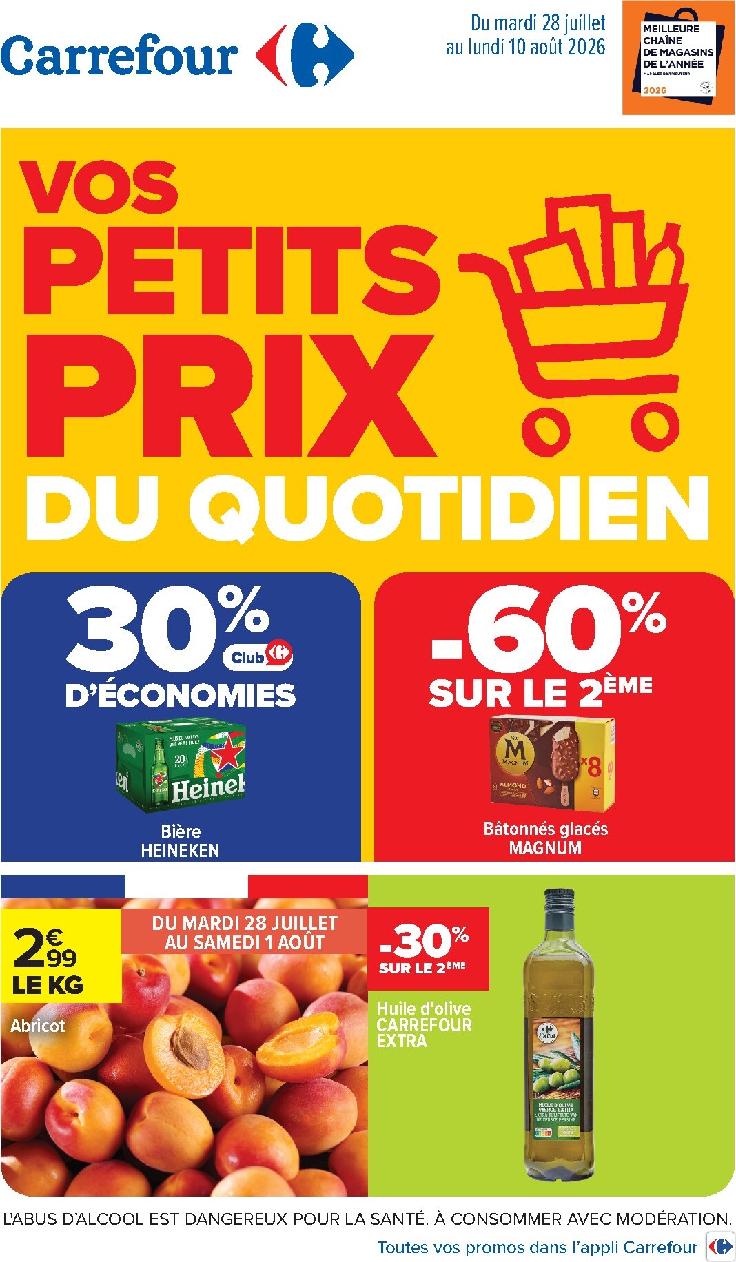 carrefour - Flyer Carrefour pour la semaine prochaine du du mardi 28/07/2026 au du lundi 10/08/2026