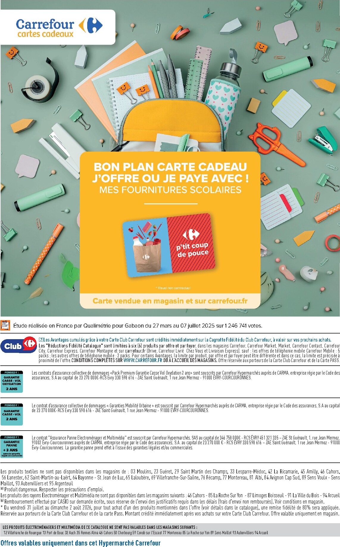 carrefour - Flyer Carrefour - L'été EN Maillot, LA Rentrée EN Grands Carreaux pour la semaine prochaine du du mardi 28/07/2026 au du lundi 10/08/2026 - page: 29