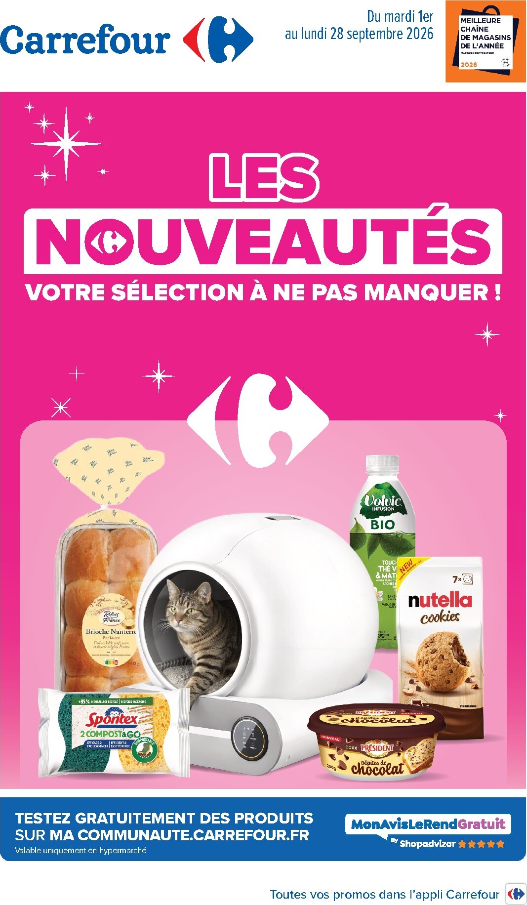 carrefour - Flyer Carrefour - Innovations De Septembre pour la semaine prochaine du du mardi 01/09/2026 au du lundi 28/09/2026