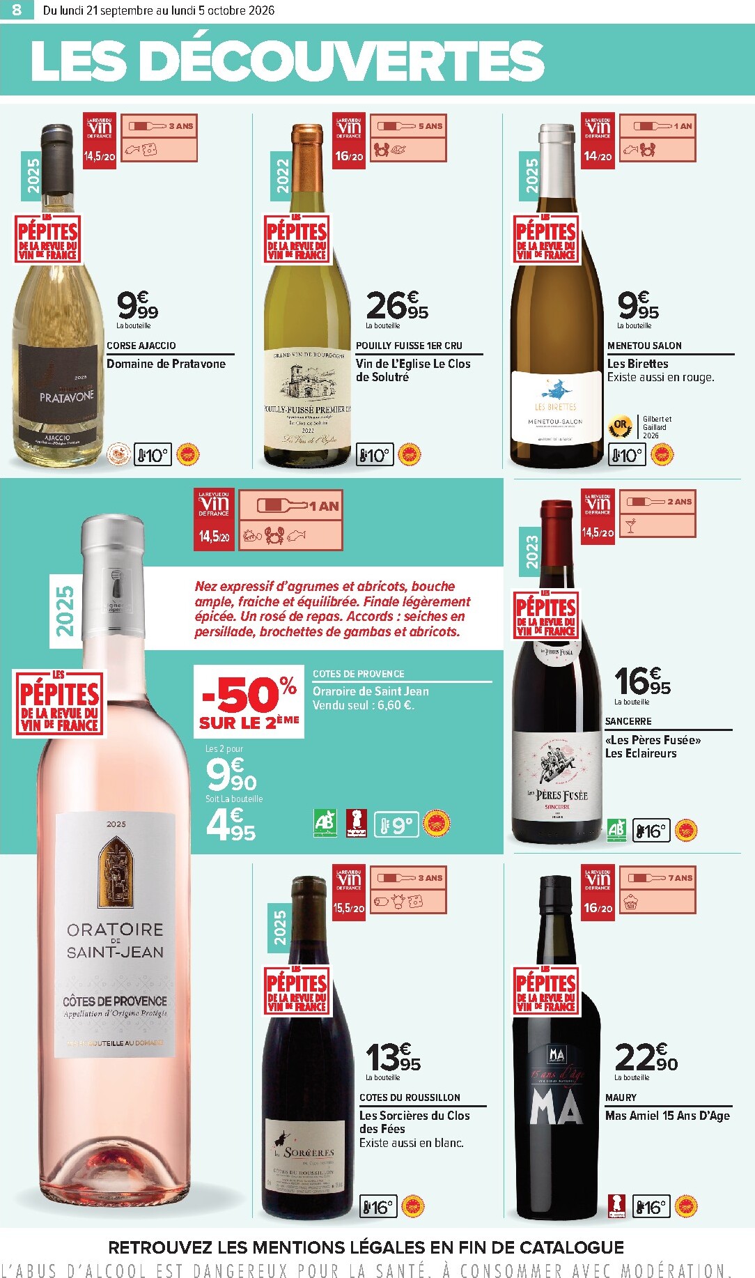 carrefour - Flyer Carrefour - Foire aux vins pour la semaine prochaine du du lundi 21/09/2026 au du lundi 05/10/2026 - page: 8