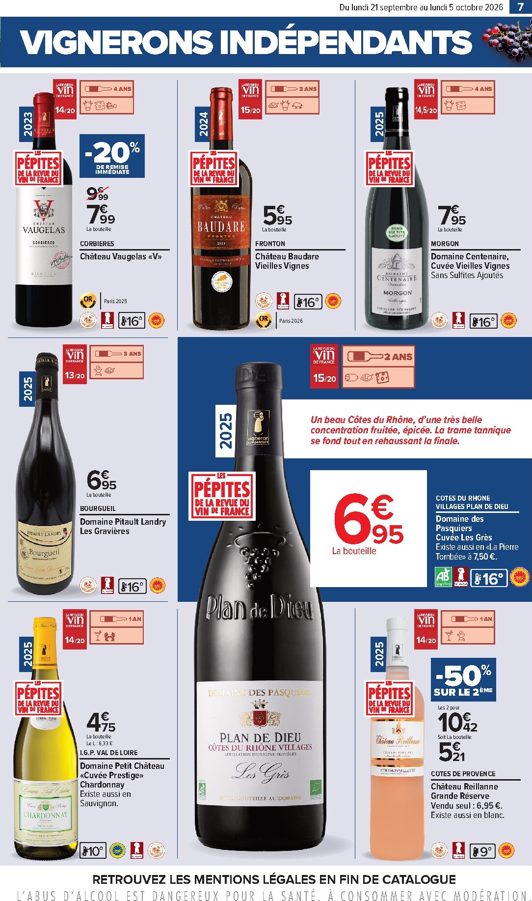 carrefour - Flyer Carrefour - Foire aux vins pour la semaine prochaine du du lundi 21/09/2026 au du lundi 05/10/2026 - page: 7