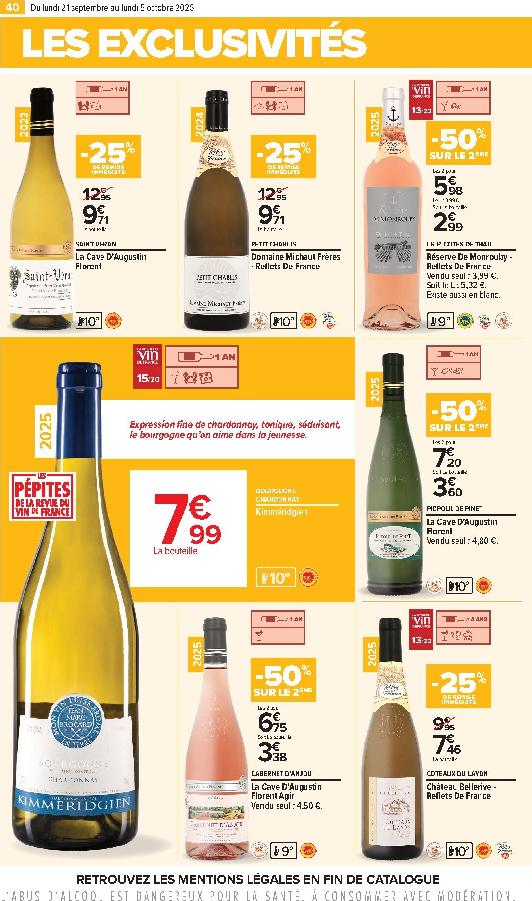 carrefour - Flyer Carrefour - Foire aux vins pour la semaine prochaine du du lundi 21/09/2026 au du lundi 05/10/2026 - page: 40