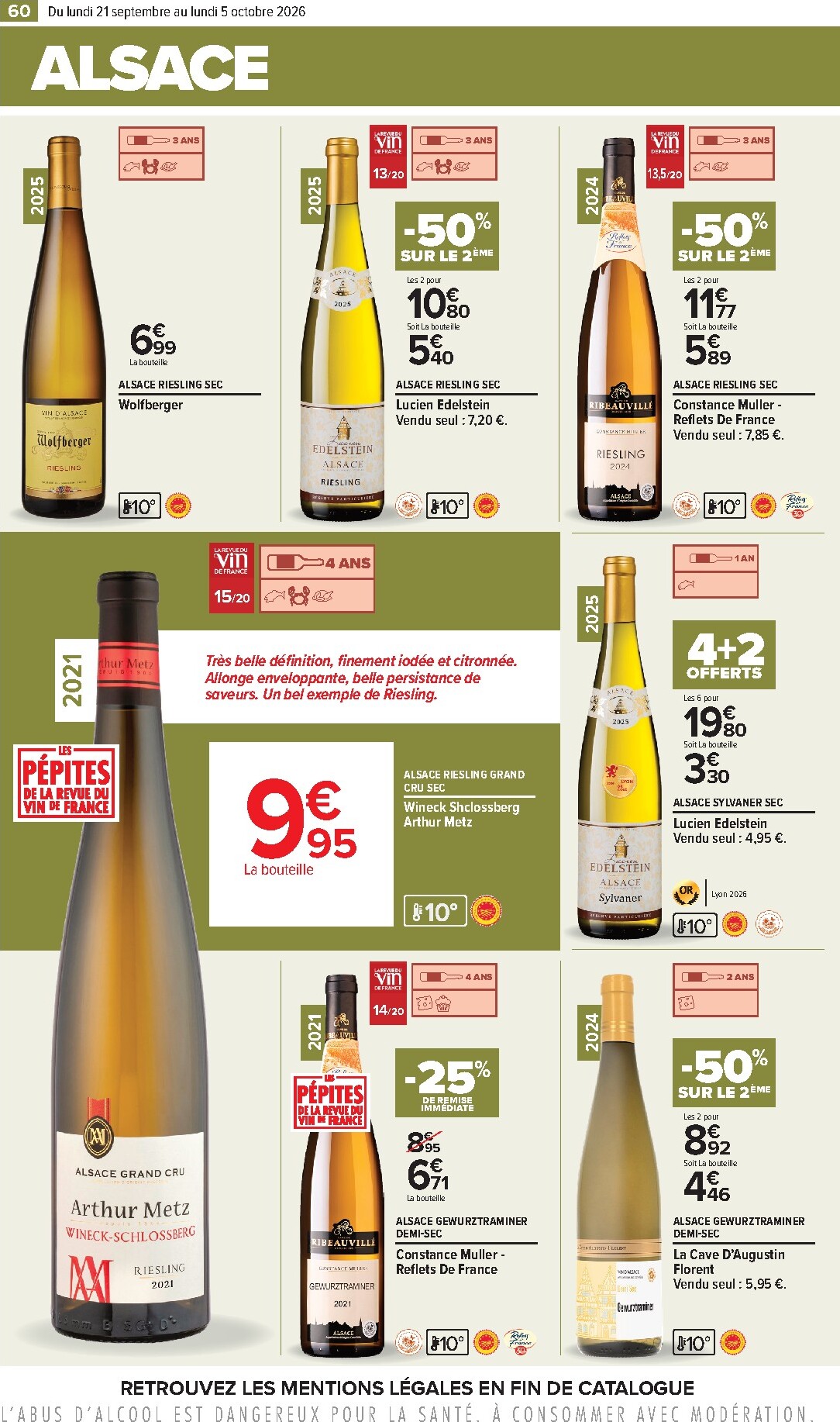 carrefour - Flyer Carrefour - Foire aux vins pour la semaine prochaine du du lundi 21/09/2026 au du lundi 05/10/2026 - page: 60