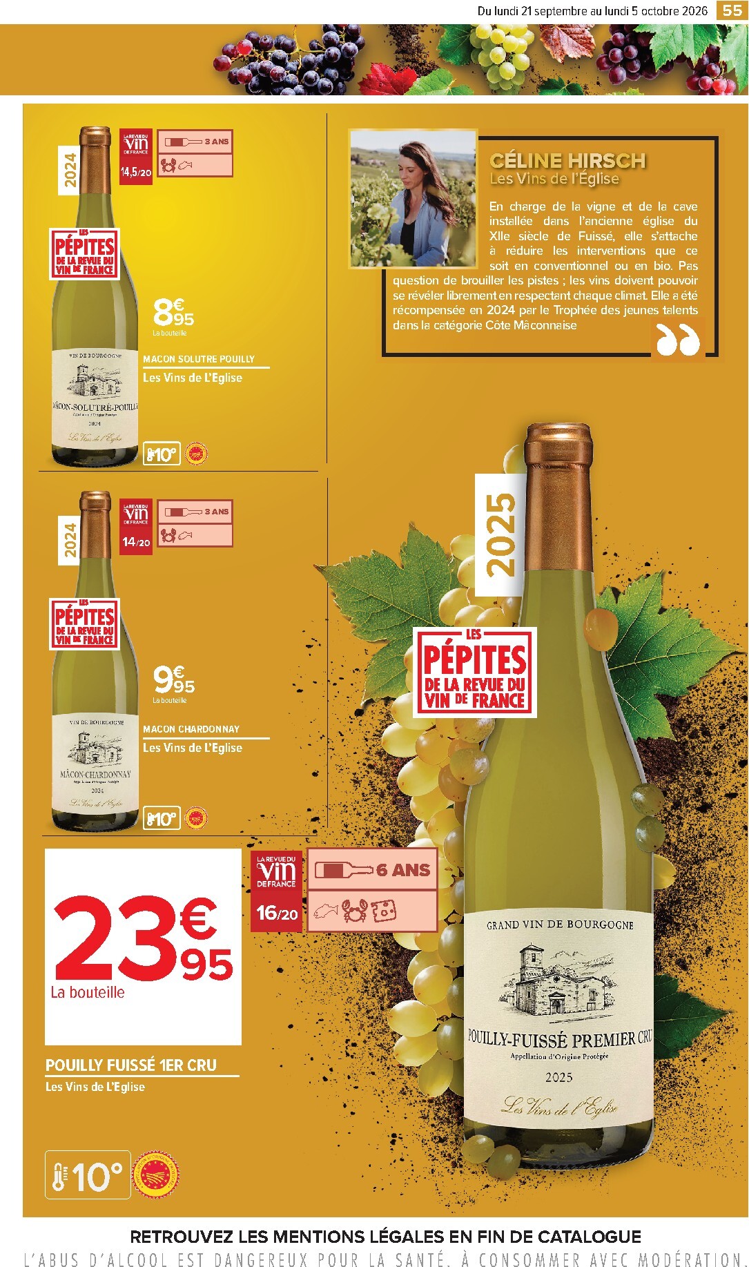 carrefour - Flyer Carrefour - Foire aux vins pour la semaine prochaine du du lundi 21/09/2026 au du lundi 05/10/2026 - page: 55