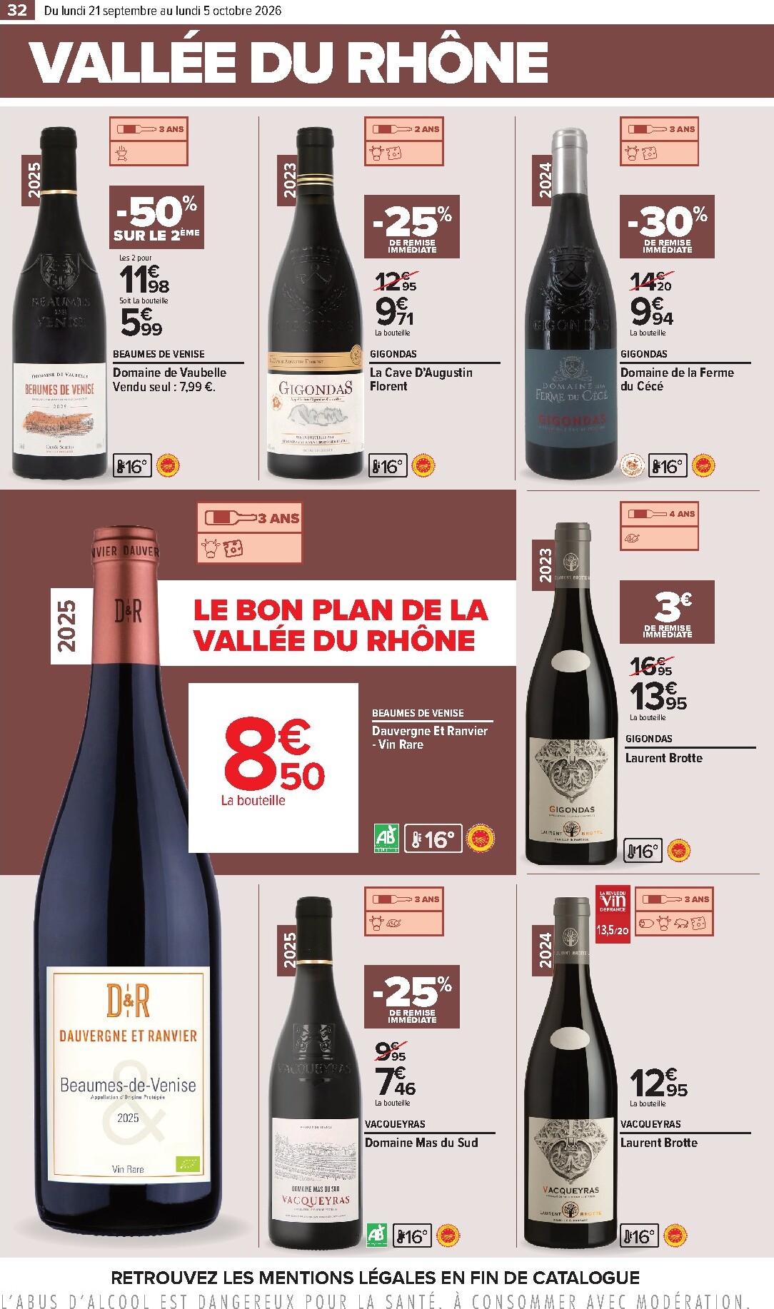 carrefour - Flyer Carrefour - Foire aux vins pour la semaine prochaine du du lundi 21/09/2026 au du lundi 05/10/2026 - page: 32