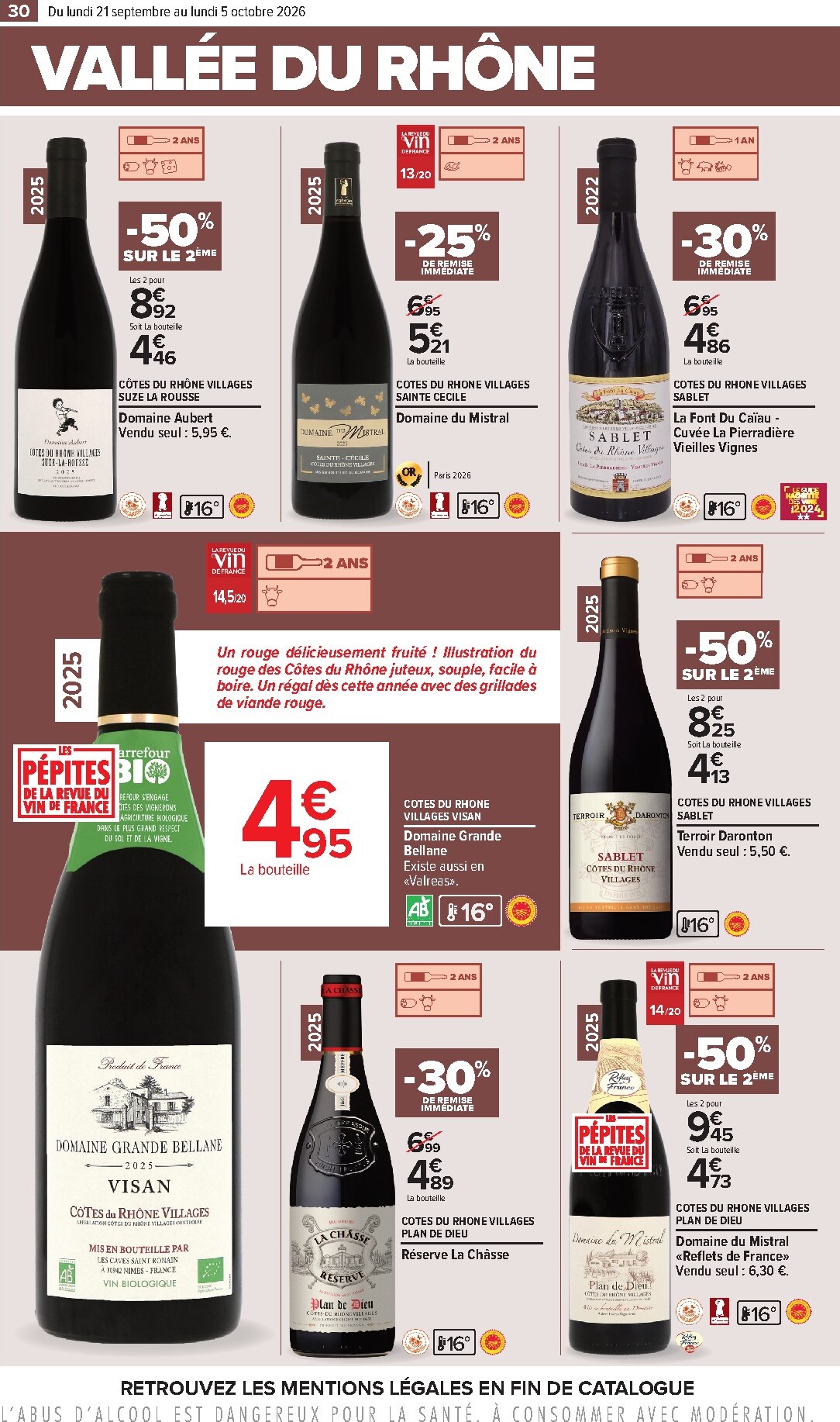 carrefour - Flyer Carrefour - Foire aux vins pour la semaine prochaine du du lundi 21/09/2026 au du lundi 05/10/2026 - page: 30