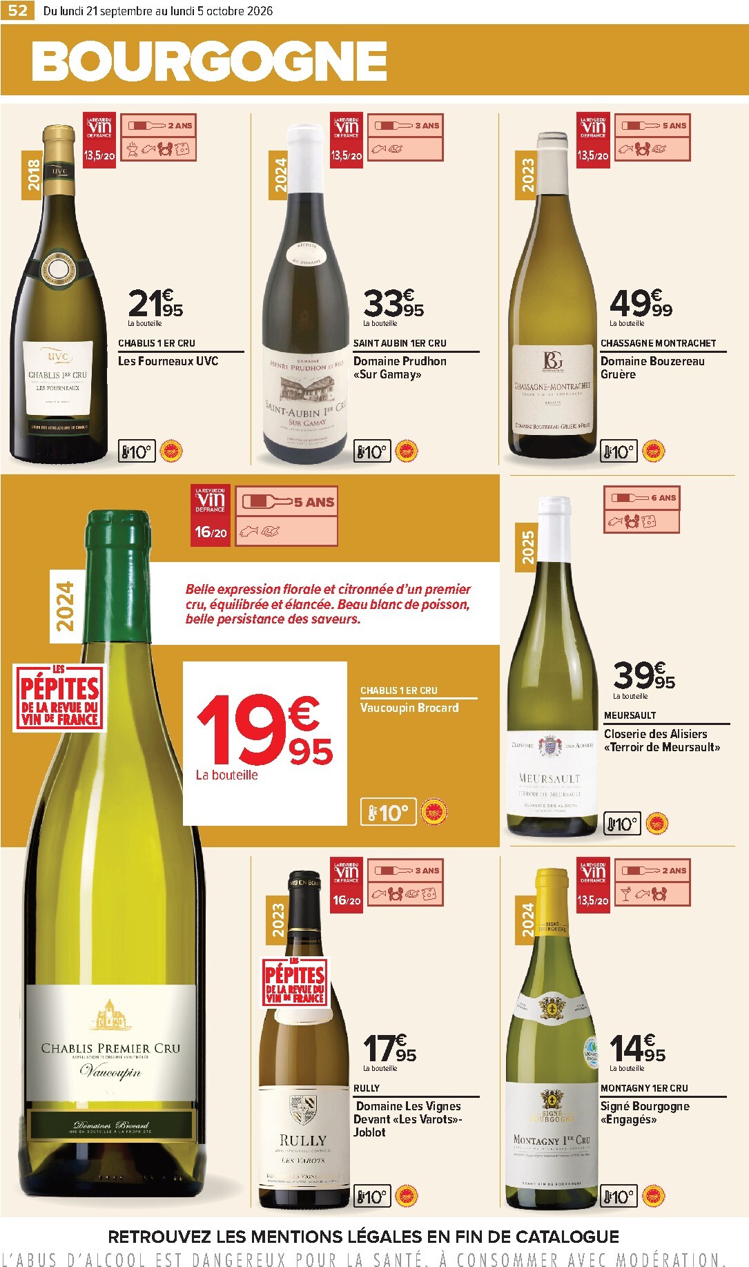 carrefour - Flyer Carrefour - Foire aux vins pour la semaine prochaine du du lundi 21/09/2026 au du lundi 05/10/2026 - page: 52