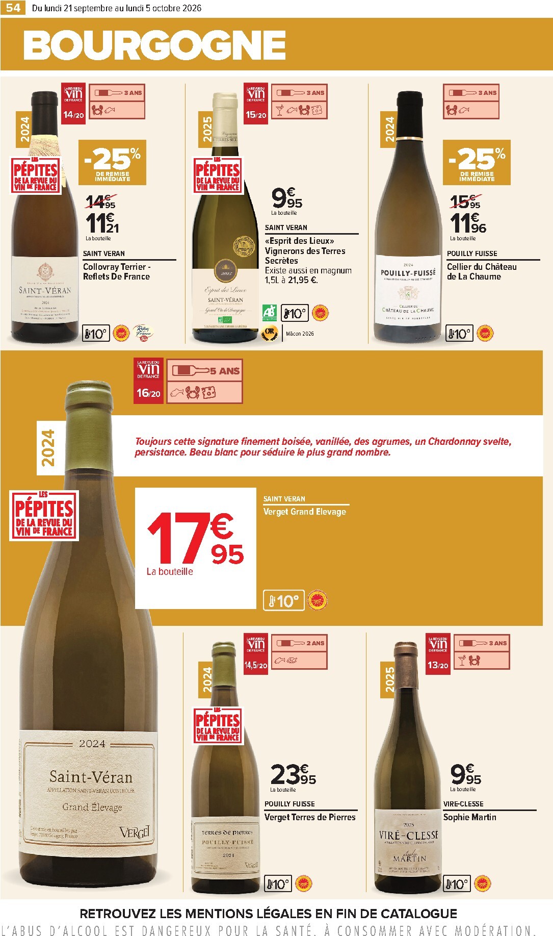 carrefour - Flyer Carrefour - Foire aux vins pour la semaine prochaine du du lundi 21/09/2026 au du lundi 05/10/2026 - page: 54