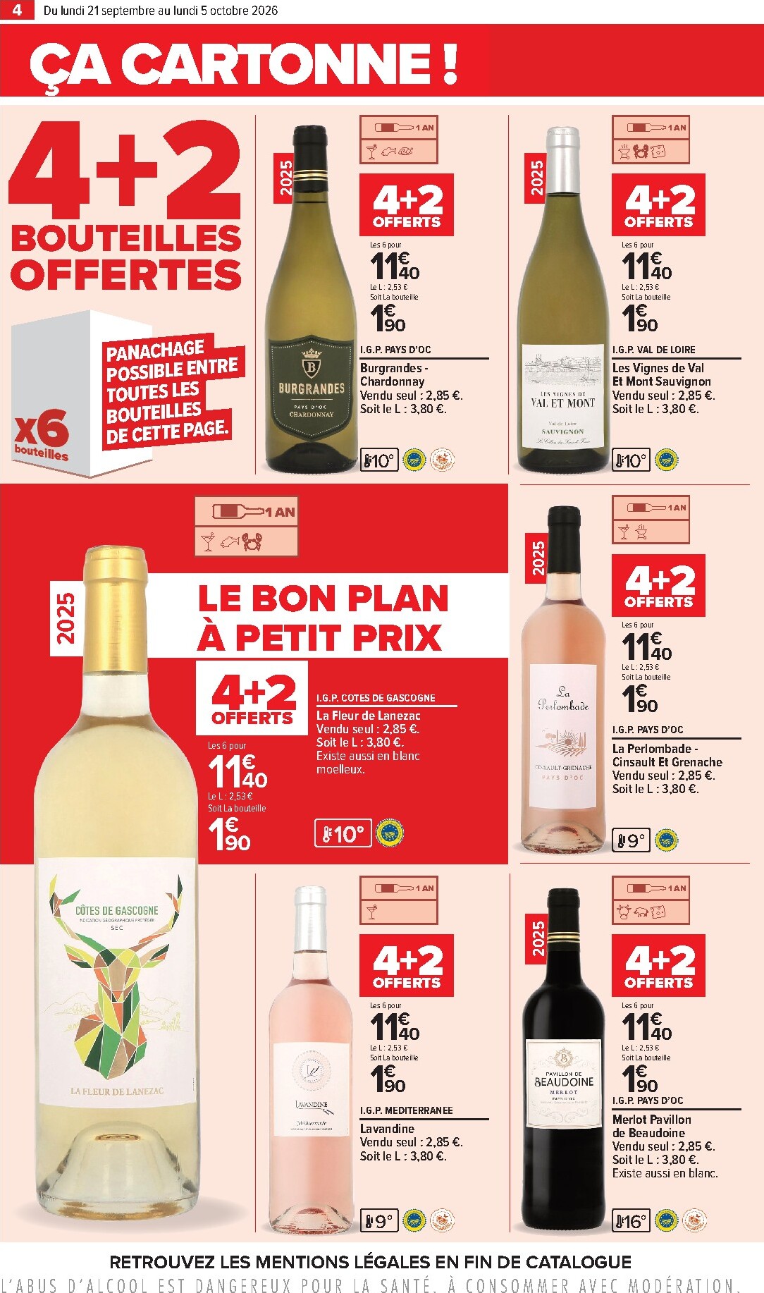 carrefour - Flyer Carrefour - Foire aux vins pour la semaine prochaine du du lundi 21/09/2026 au du lundi 05/10/2026 - page: 4