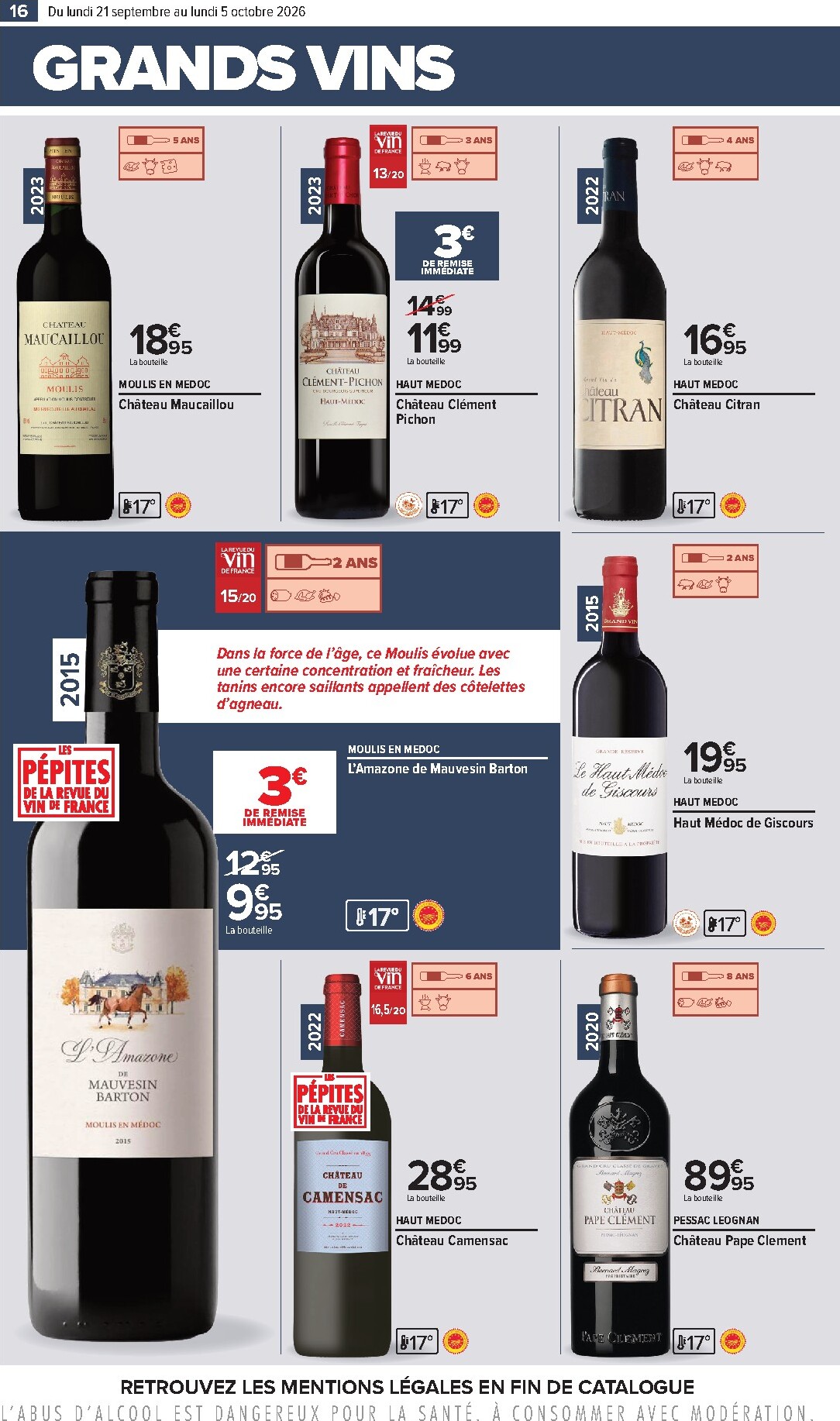 carrefour - Flyer Carrefour - Foire aux vins pour la semaine prochaine du du lundi 21/09/2026 au du lundi 05/10/2026 - page: 16