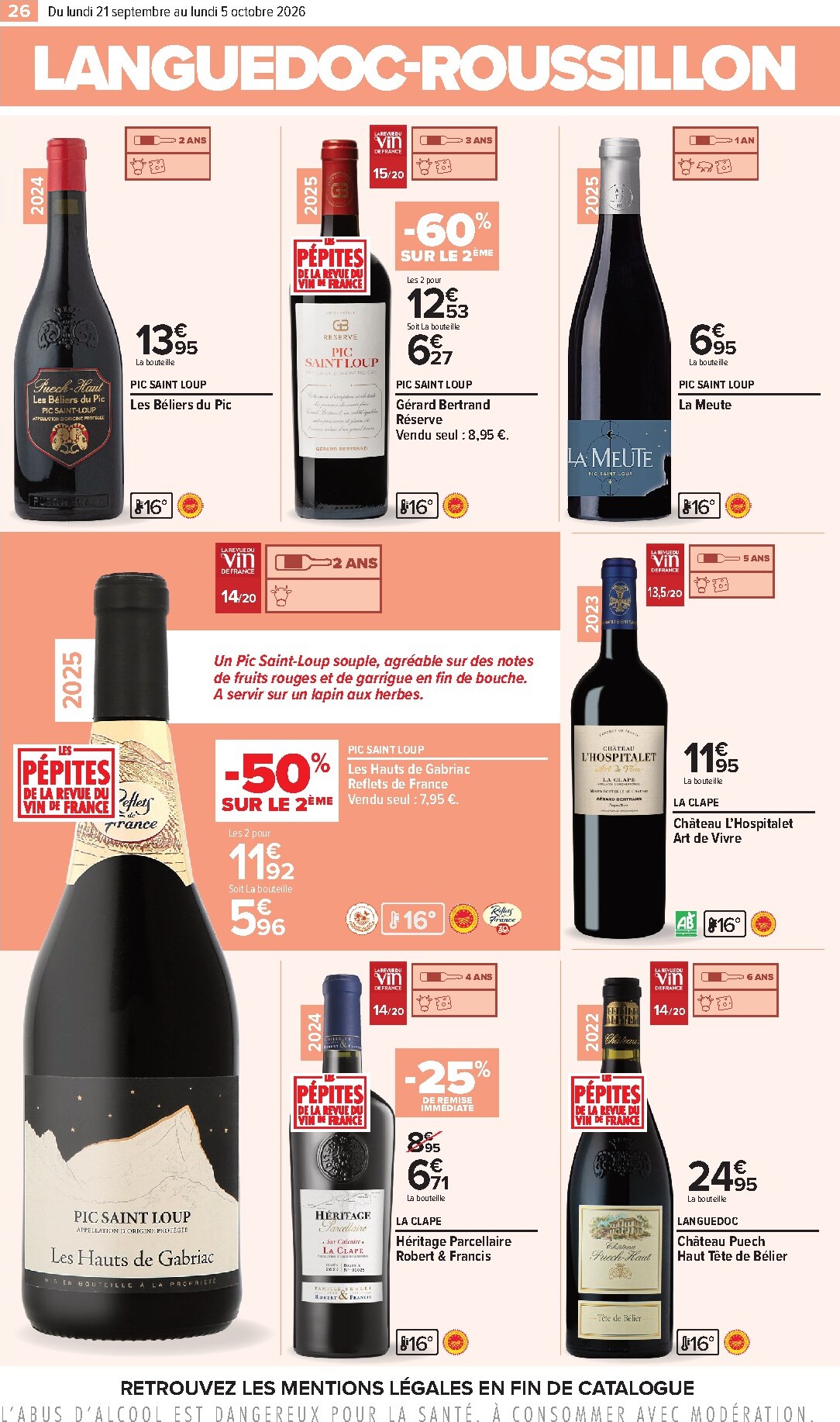 carrefour - Flyer Carrefour - Foire aux vins pour la semaine prochaine du du lundi 21/09/2026 au du lundi 05/10/2026 - page: 26