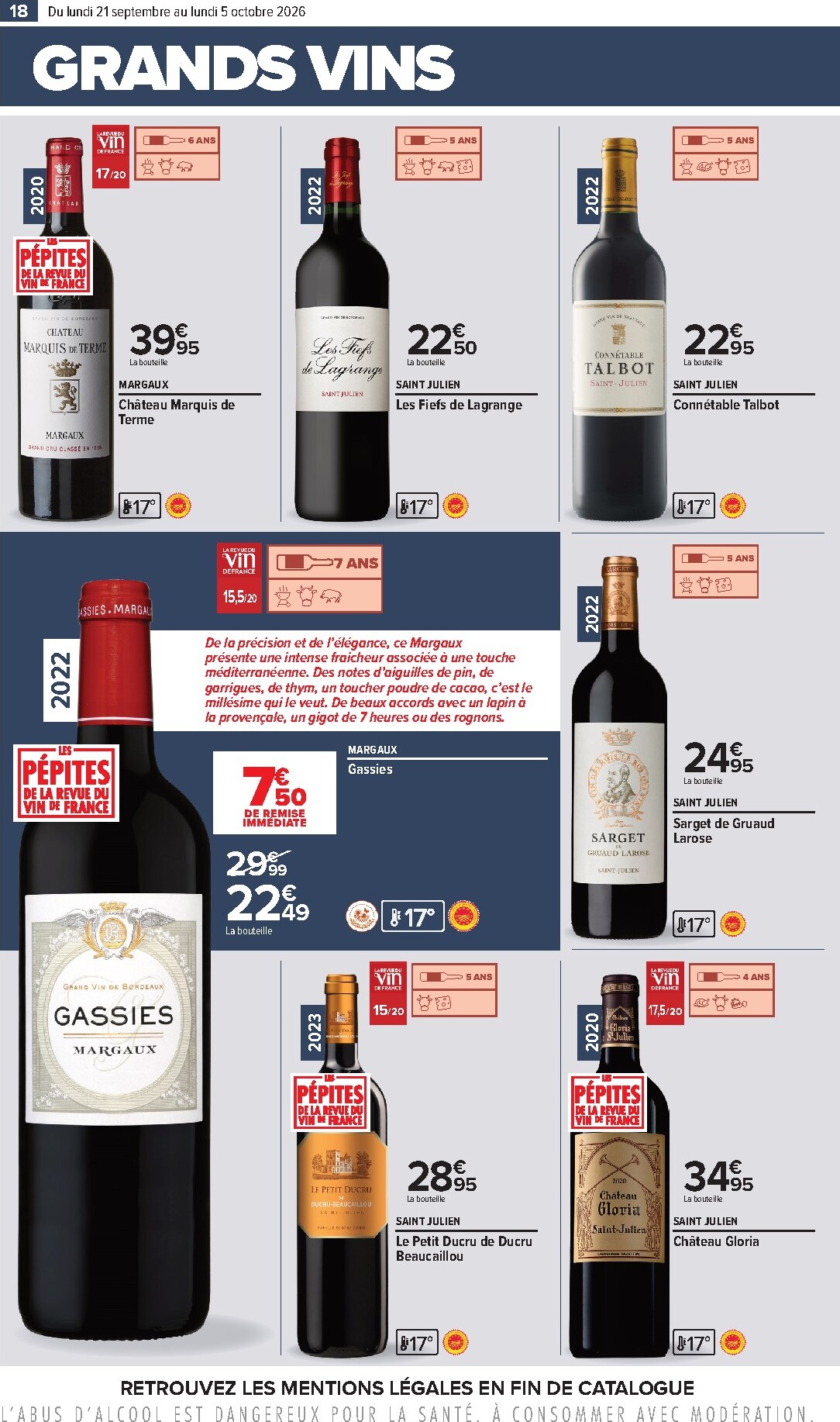 carrefour - Flyer Carrefour - Foire aux vins pour la semaine prochaine du du lundi 21/09/2026 au du lundi 05/10/2026 - page: 18