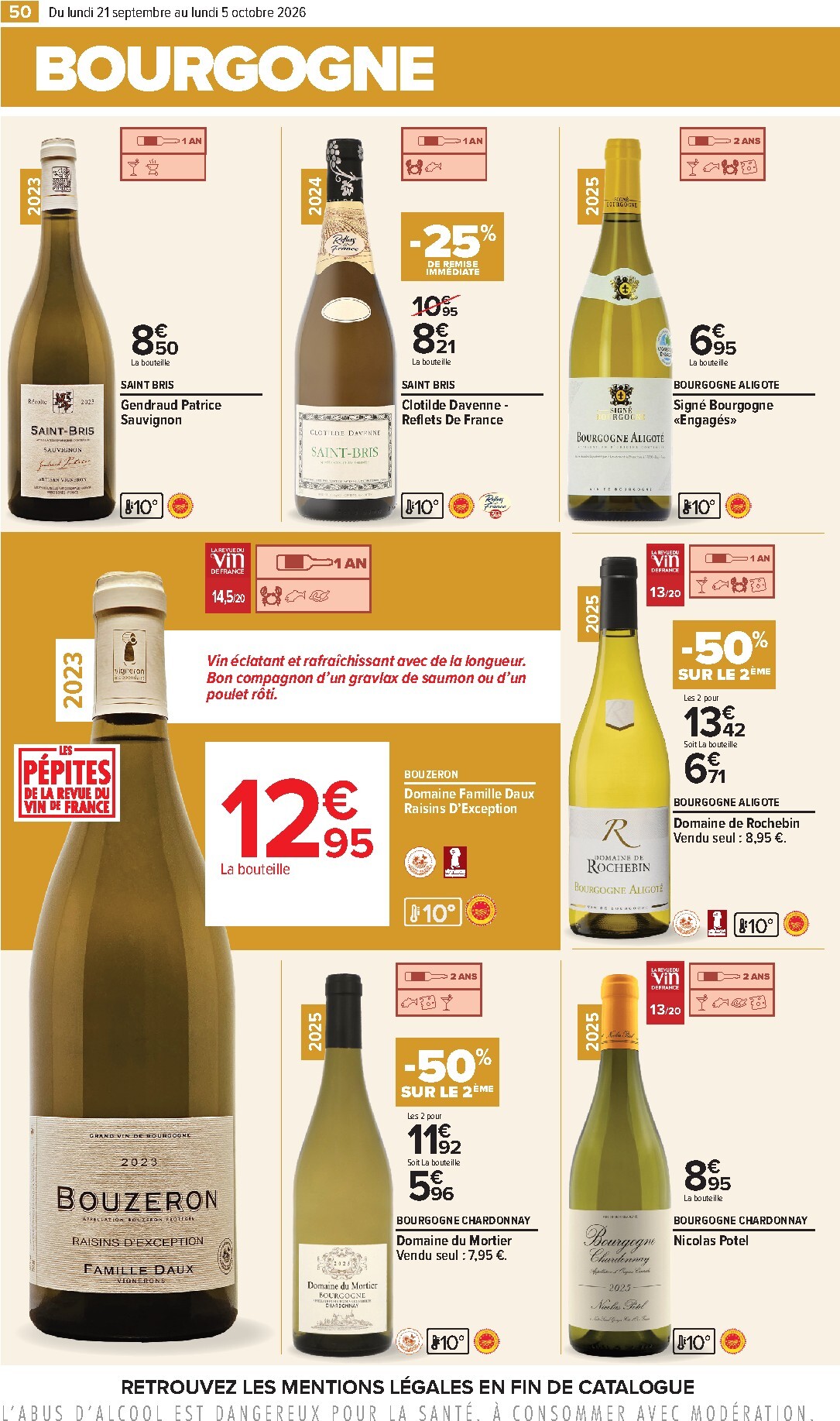 carrefour - Flyer Carrefour - Foire aux vins pour la semaine prochaine du du lundi 21/09/2026 au du lundi 05/10/2026 - page: 50
