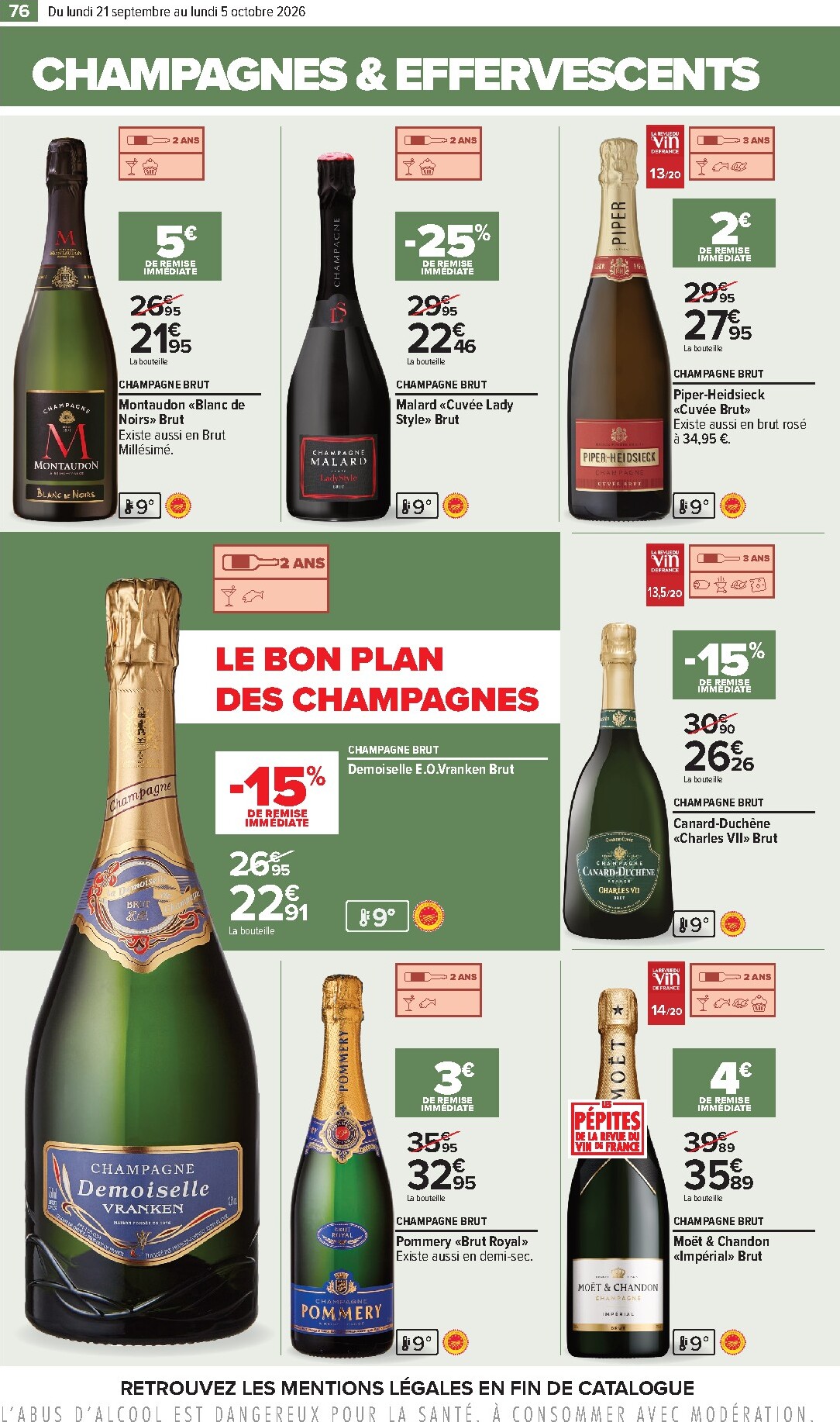 carrefour - Flyer Carrefour - Foire aux vins pour la semaine prochaine du du lundi 21/09/2026 au du lundi 05/10/2026 - page: 76