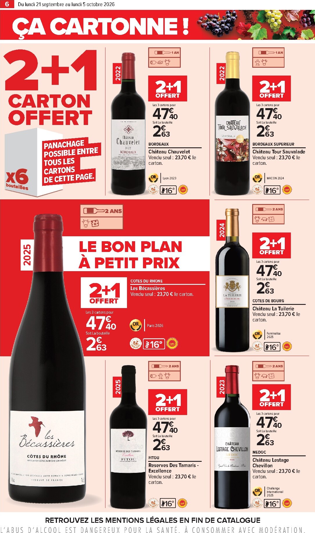 carrefour - Flyer Carrefour - Foire aux vins pour la semaine prochaine du du lundi 21/09/2026 au du lundi 05/10/2026 - page: 6