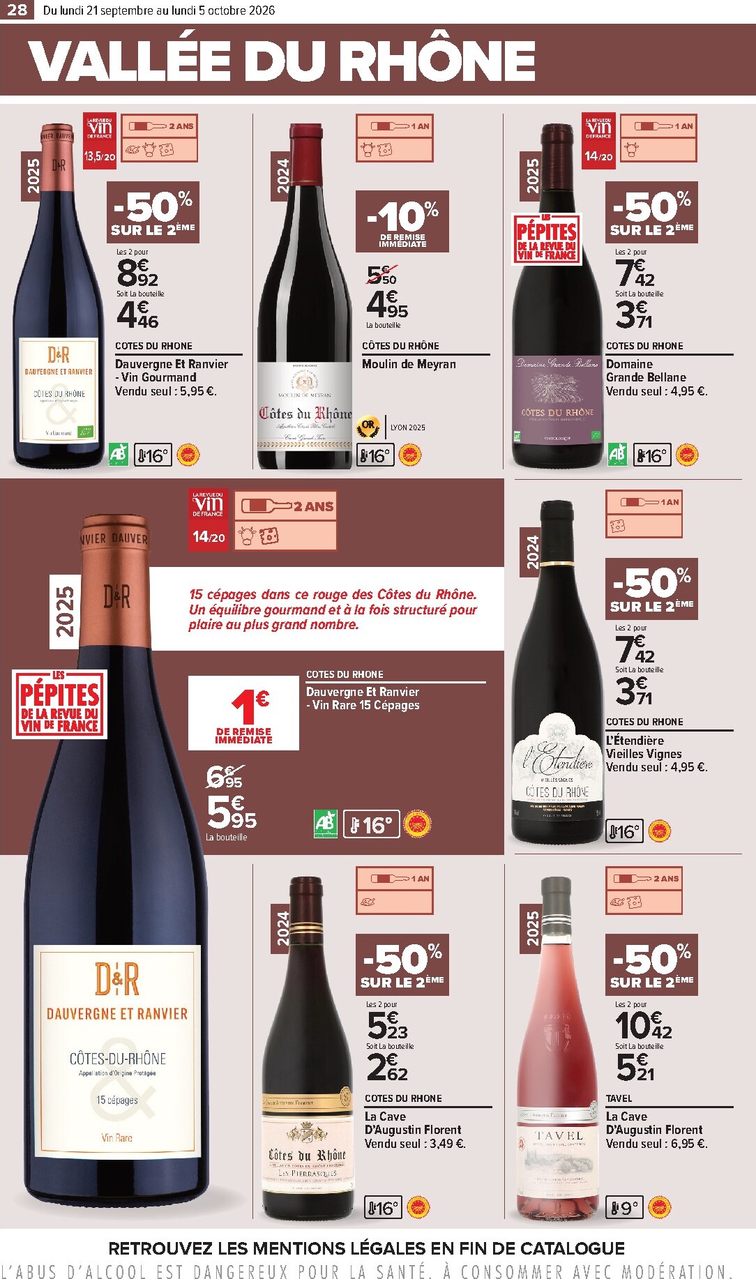 carrefour - Flyer Carrefour - Foire aux vins pour la semaine prochaine du du lundi 21/09/2026 au du lundi 05/10/2026 - page: 28