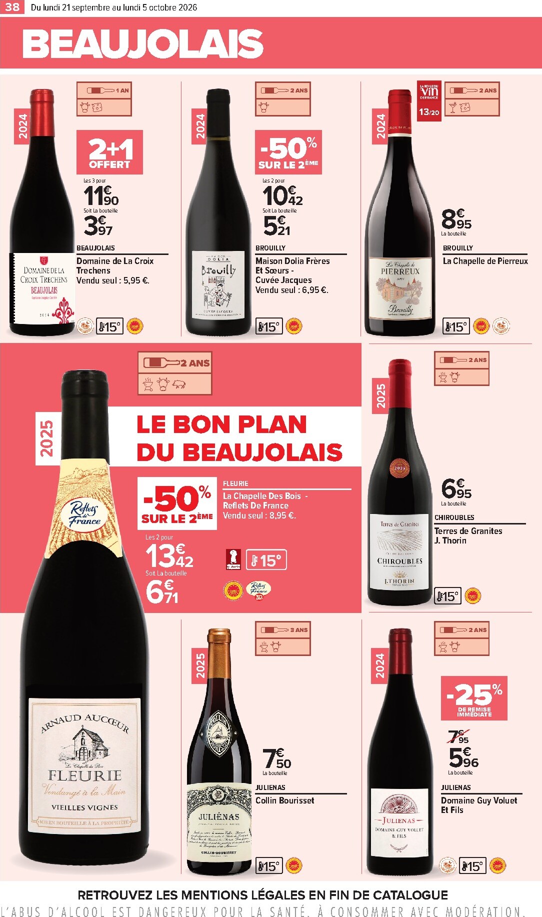 carrefour - Flyer Carrefour - Foire aux vins pour la semaine prochaine du du lundi 21/09/2026 au du lundi 05/10/2026 - page: 38