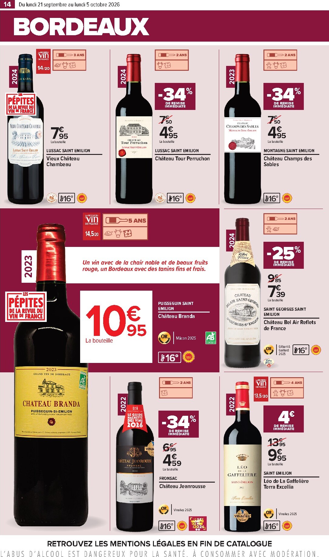 carrefour - Flyer Carrefour - Foire aux vins pour la semaine prochaine du du lundi 21/09/2026 au du lundi 05/10/2026 - page: 14