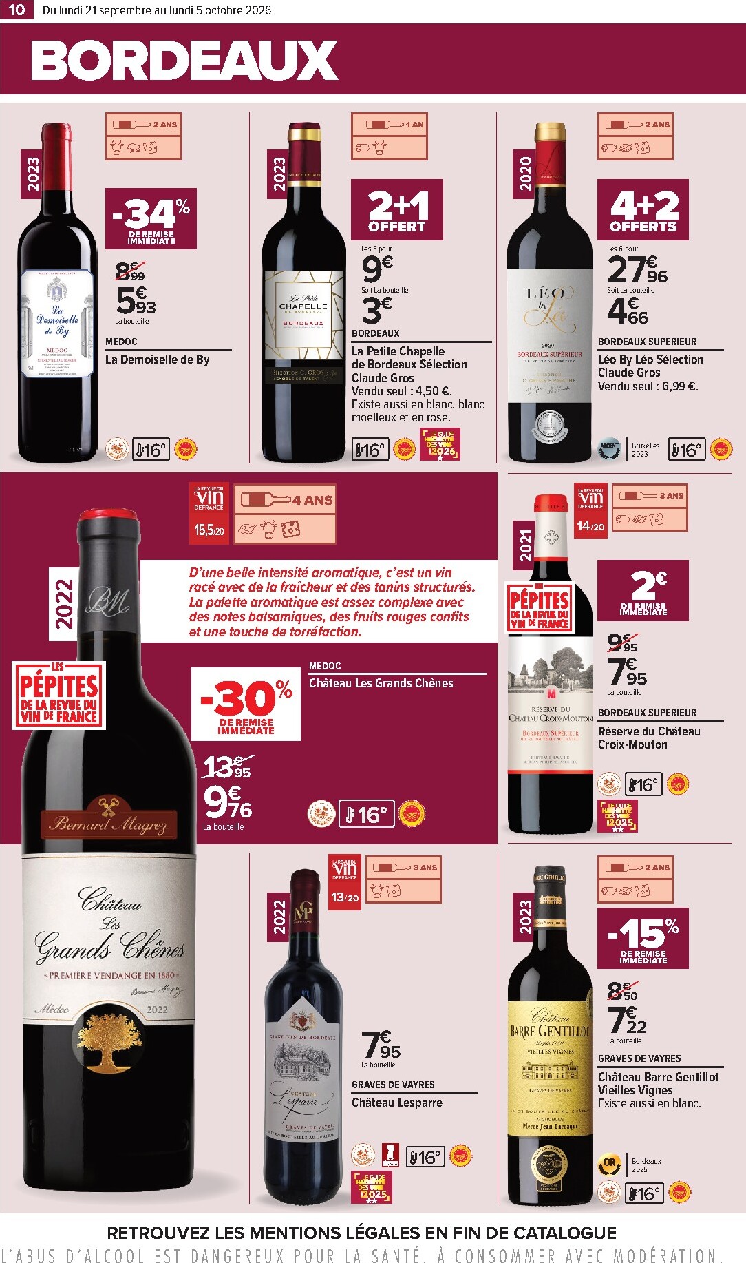 carrefour - Flyer Carrefour - Foire aux vins pour la semaine prochaine du du lundi 21/09/2026 au du lundi 05/10/2026 - page: 10