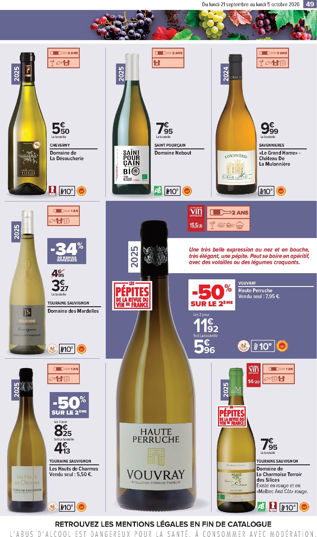 carrefour - Flyer Carrefour - Foire aux vins pour la semaine prochaine du du lundi 21/09/2026 au du lundi 05/10/2026 - page: 49