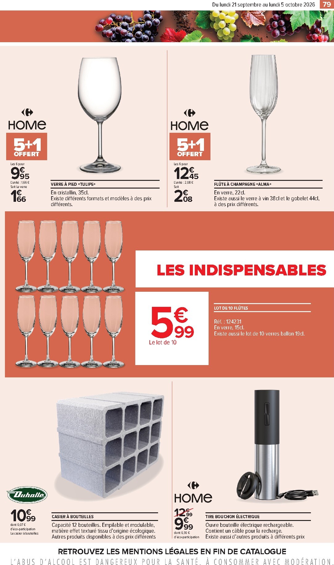 carrefour - Flyer Carrefour - Foire aux vins pour la semaine prochaine du du lundi 21/09/2026 au du lundi 05/10/2026 - page: 79
