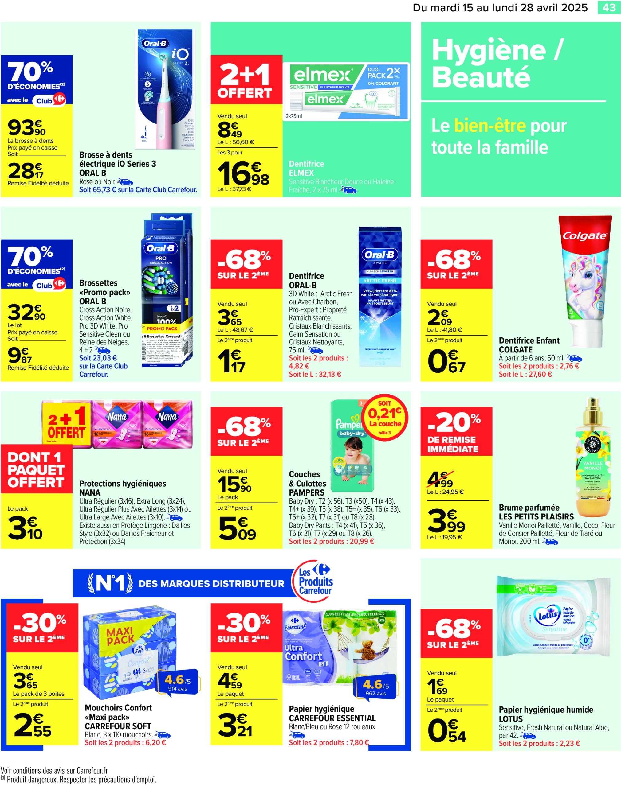 carrefour - Catalogue Carrefour valable dès 15/04 - 28/04 - page: 45 carrefour - Catalogue Carrefour valable dès 15/04 - 28/04 - page: 45