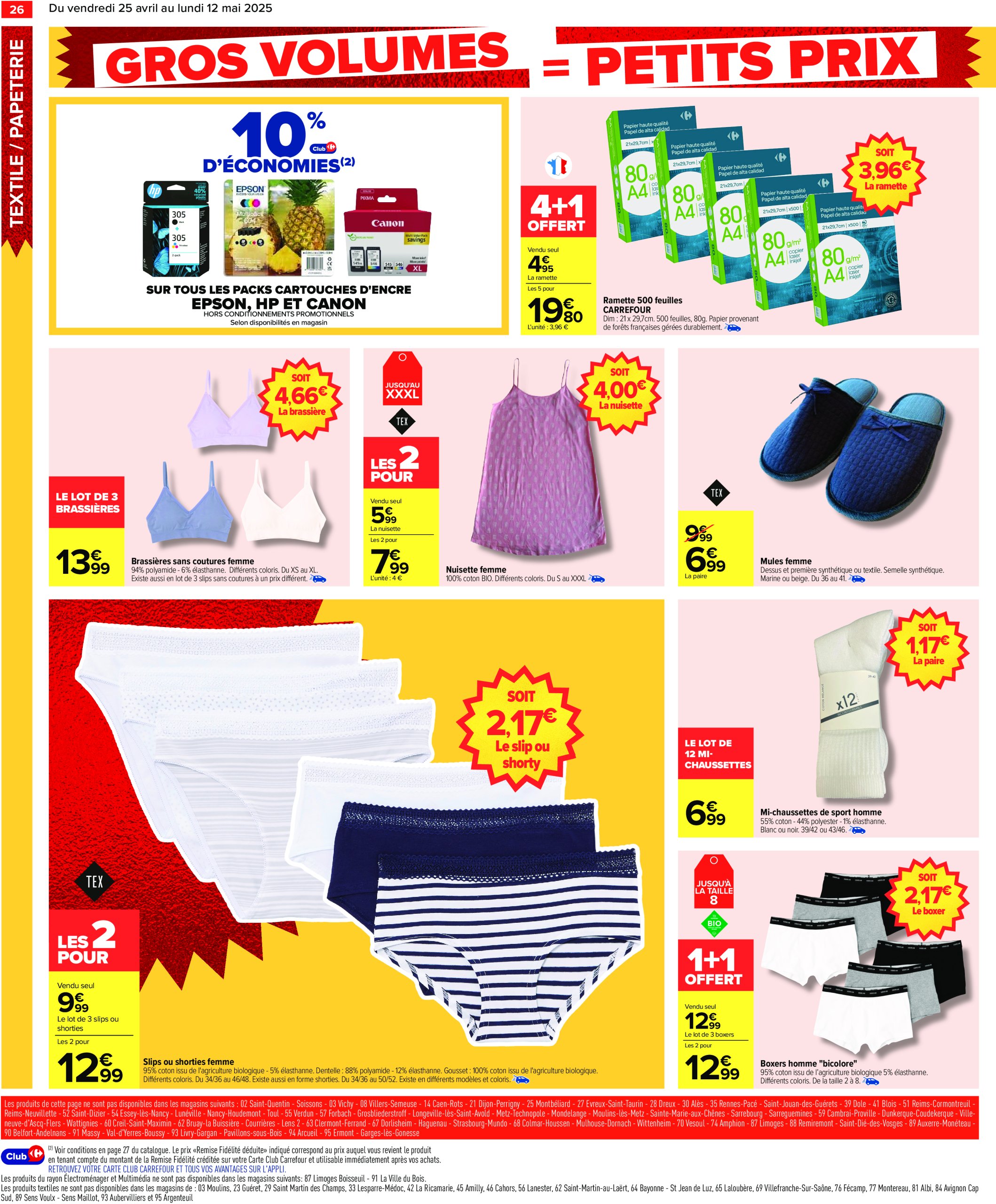 carrefour - Catalogue Carrefour - Gros volumes, petits prix valable dès 25/04 - 12/05 - page: 28