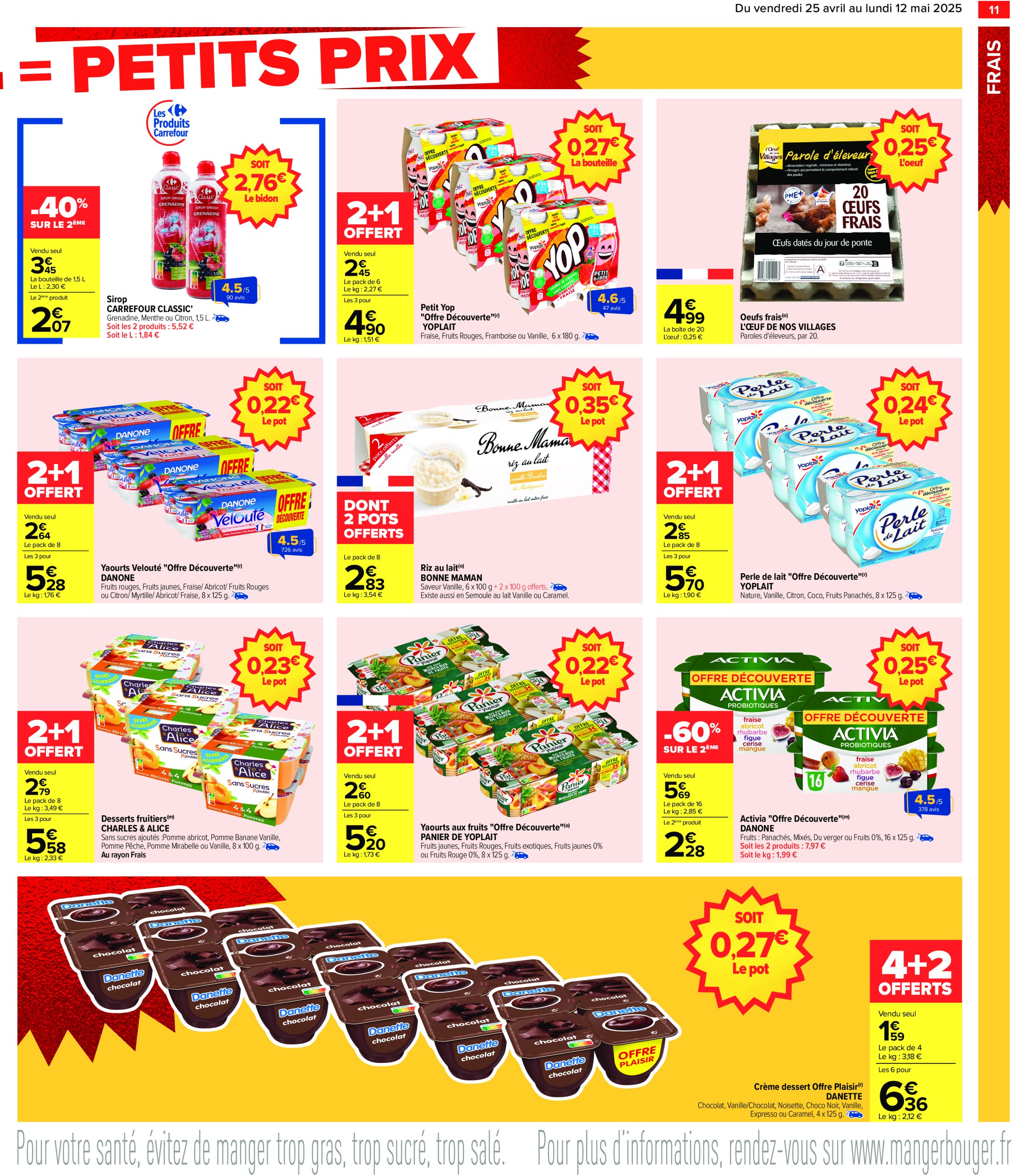 carrefour - Catalogue Carrefour - Gros volumes, petits prix valable dès 25/04 - 12/05 - page: 13