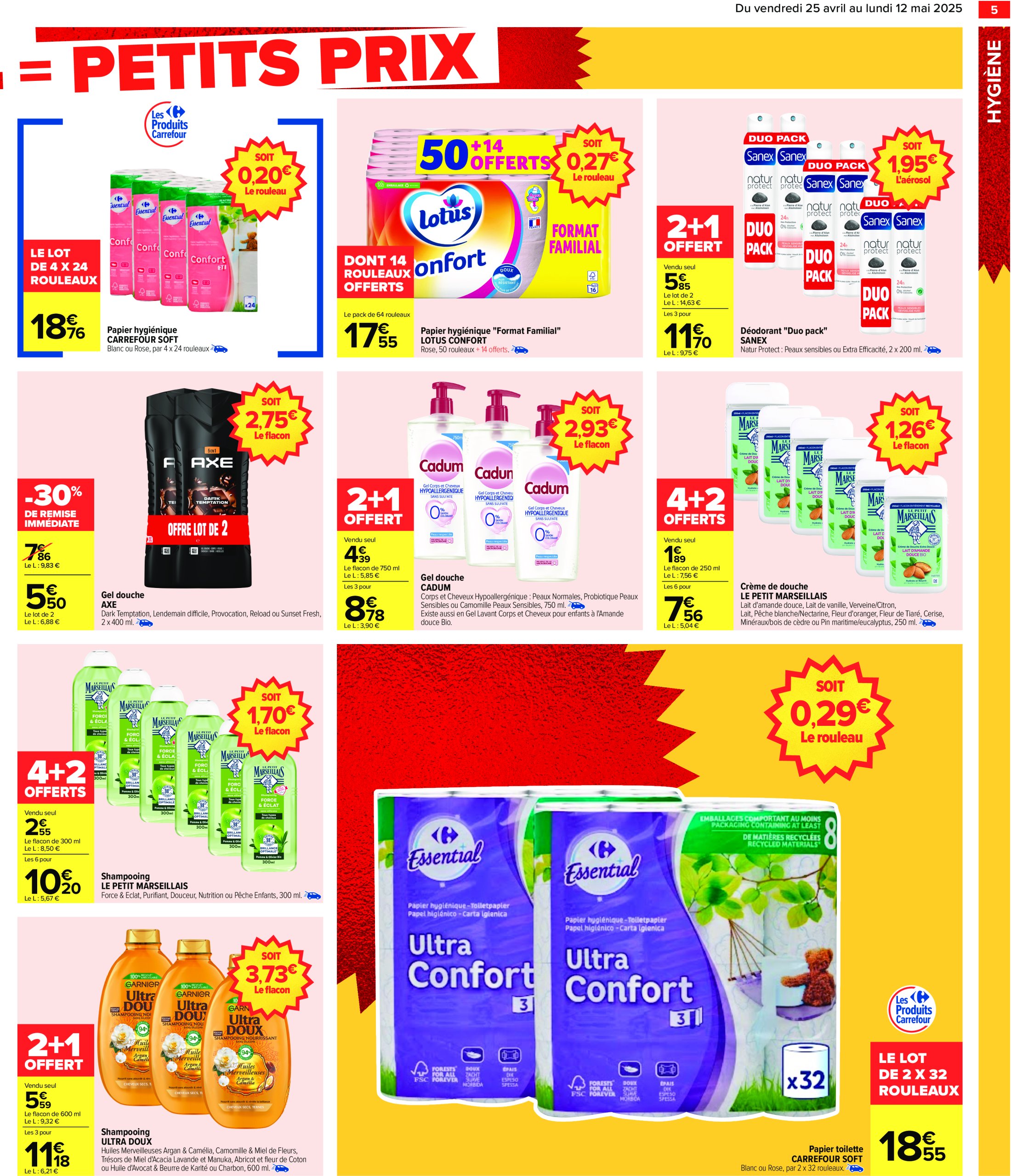 carrefour - Catalogue Carrefour - Gros volumes, petits prix valable dès 25/04 - 12/05 - page: 7