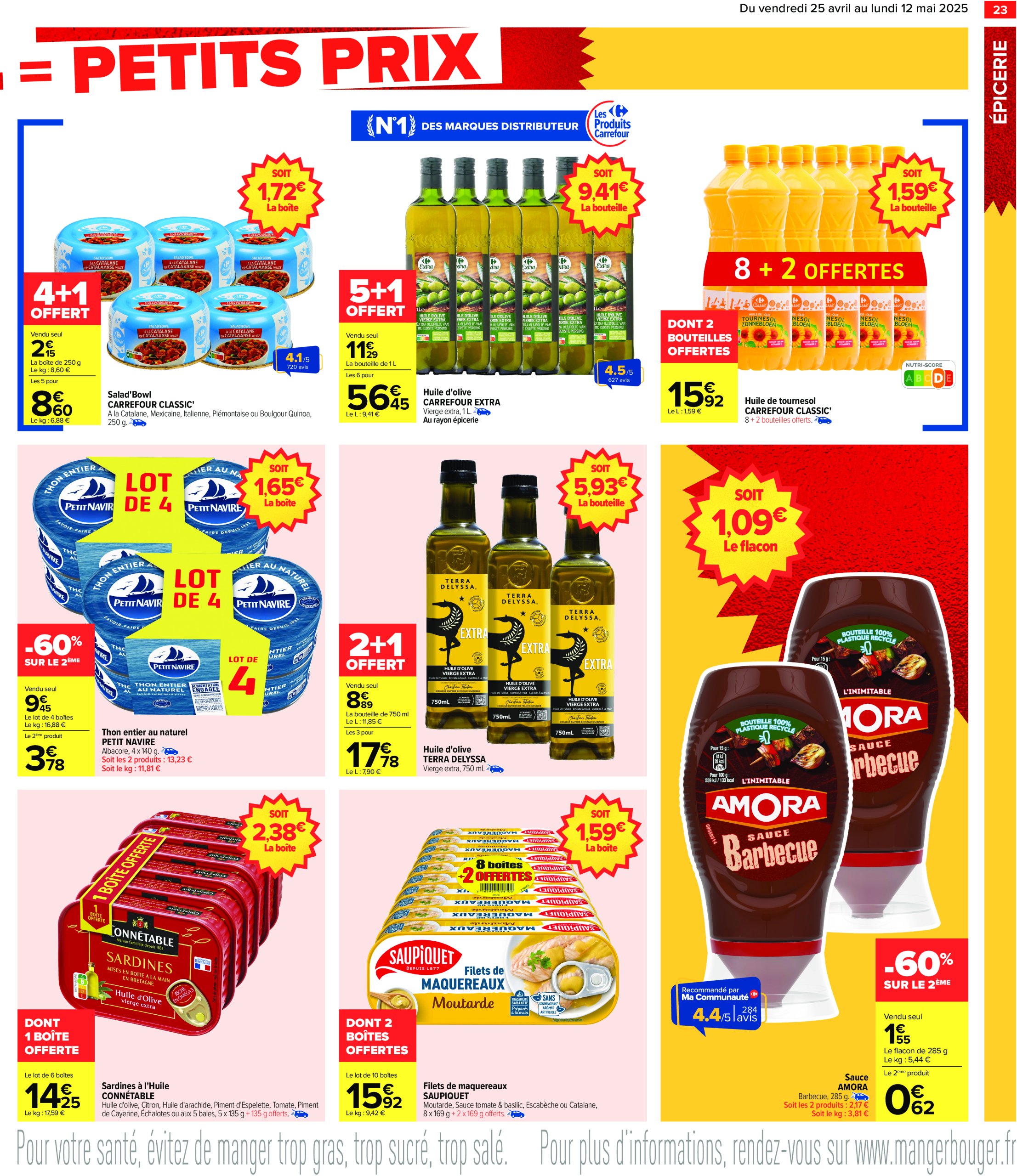 carrefour - Catalogue Carrefour - Gros volumes, petits prix valable dès 25/04 - 12/05 - page: 25