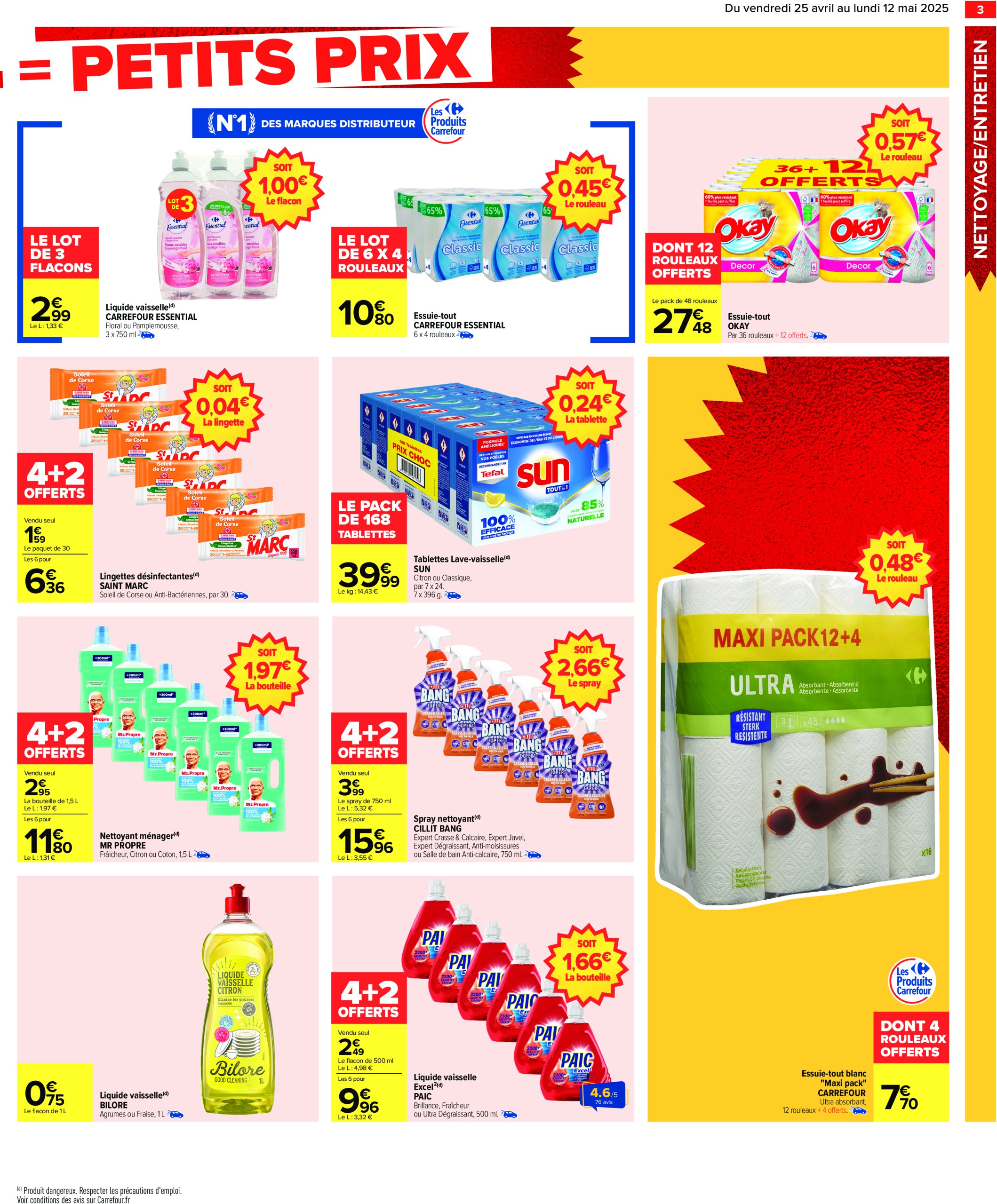 carrefour - Catalogue Carrefour - Gros volumes, petits prix valable dès 25/04 - 12/05 - page: 5