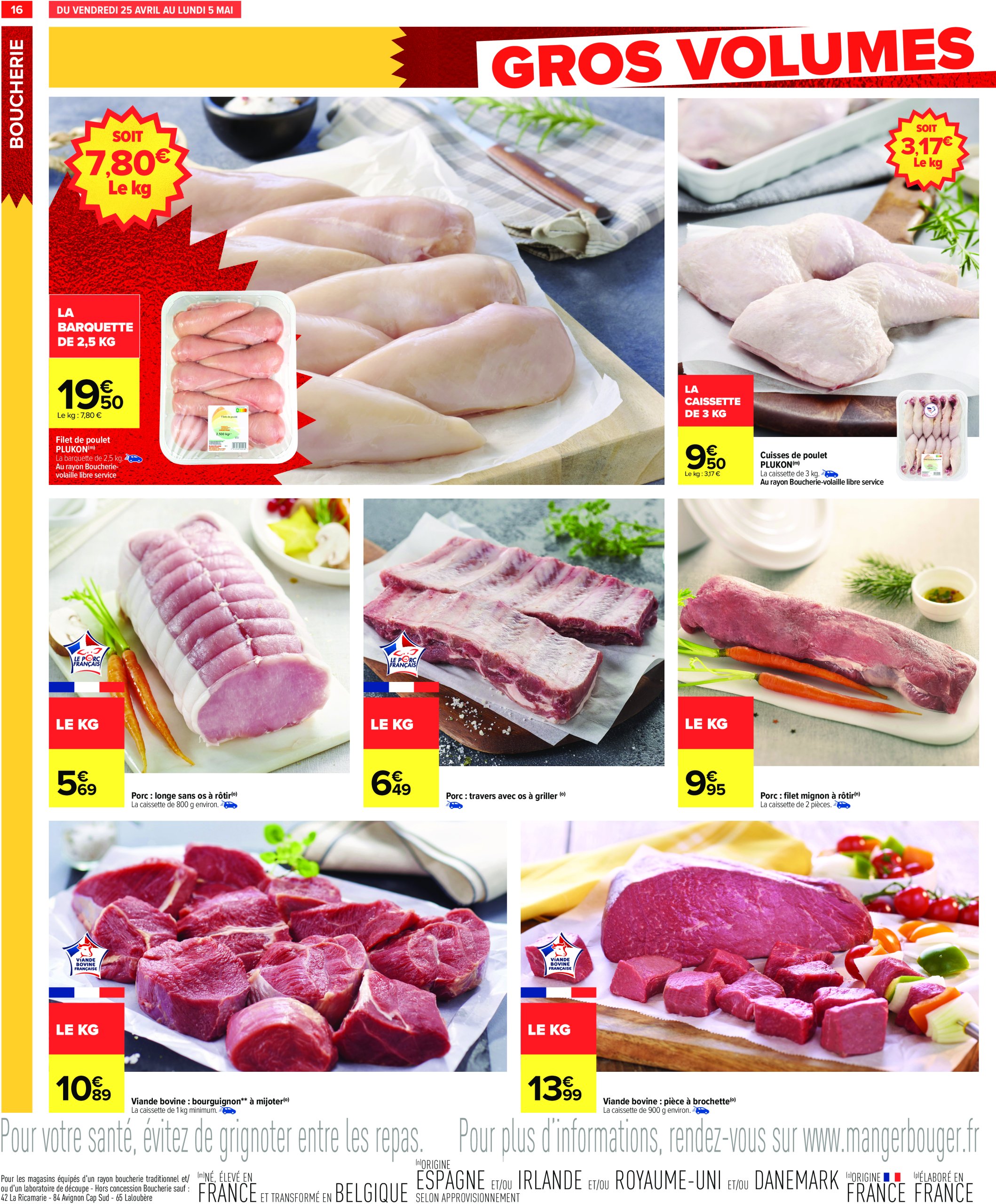 carrefour - Catalogue Carrefour - Gros volumes, petits prix valable dès 25/04 - 12/05 - page: 18