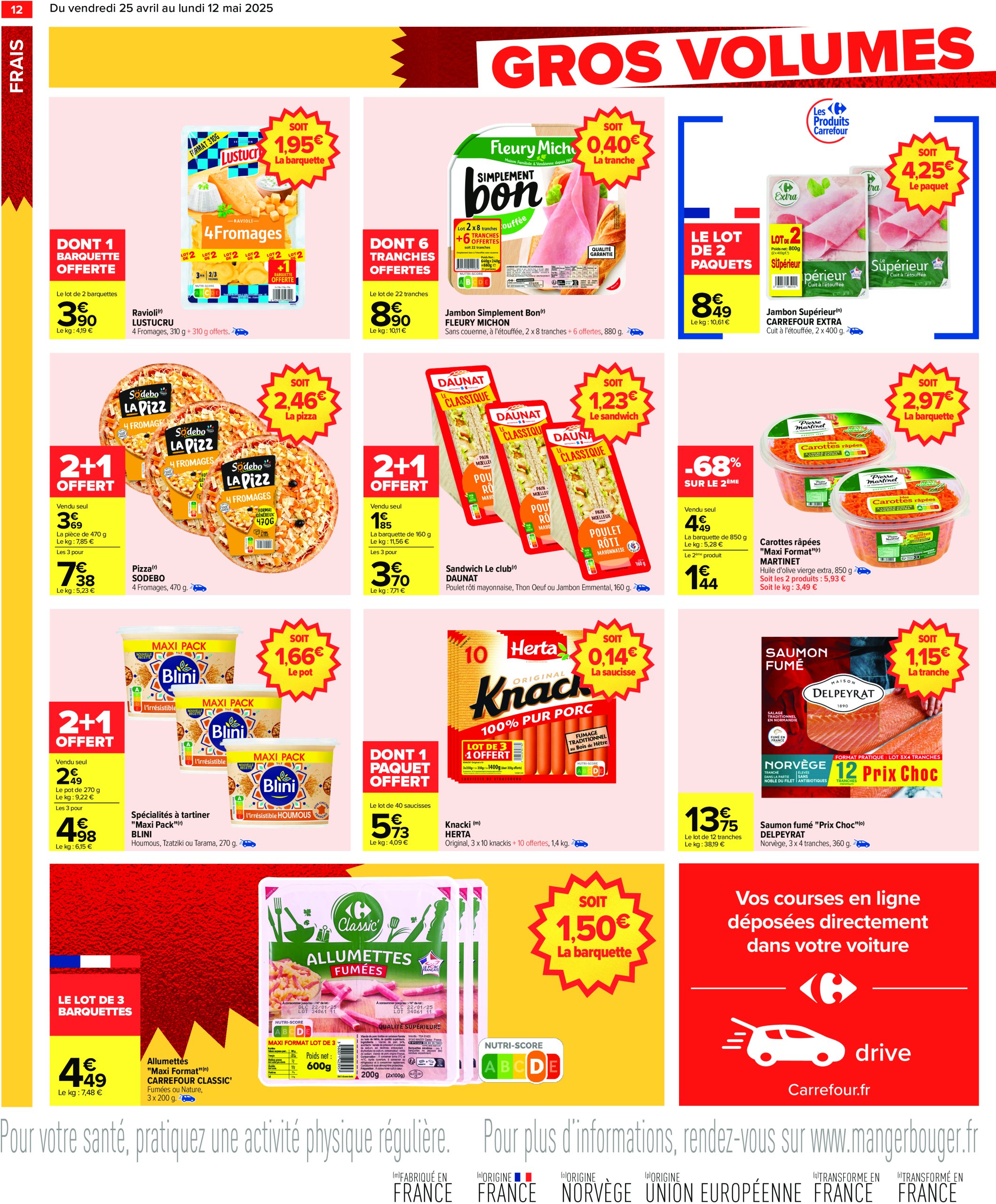 carrefour - Catalogue Carrefour - Gros volumes, petits prix valable dès 25/04 - 12/05 - page: 14