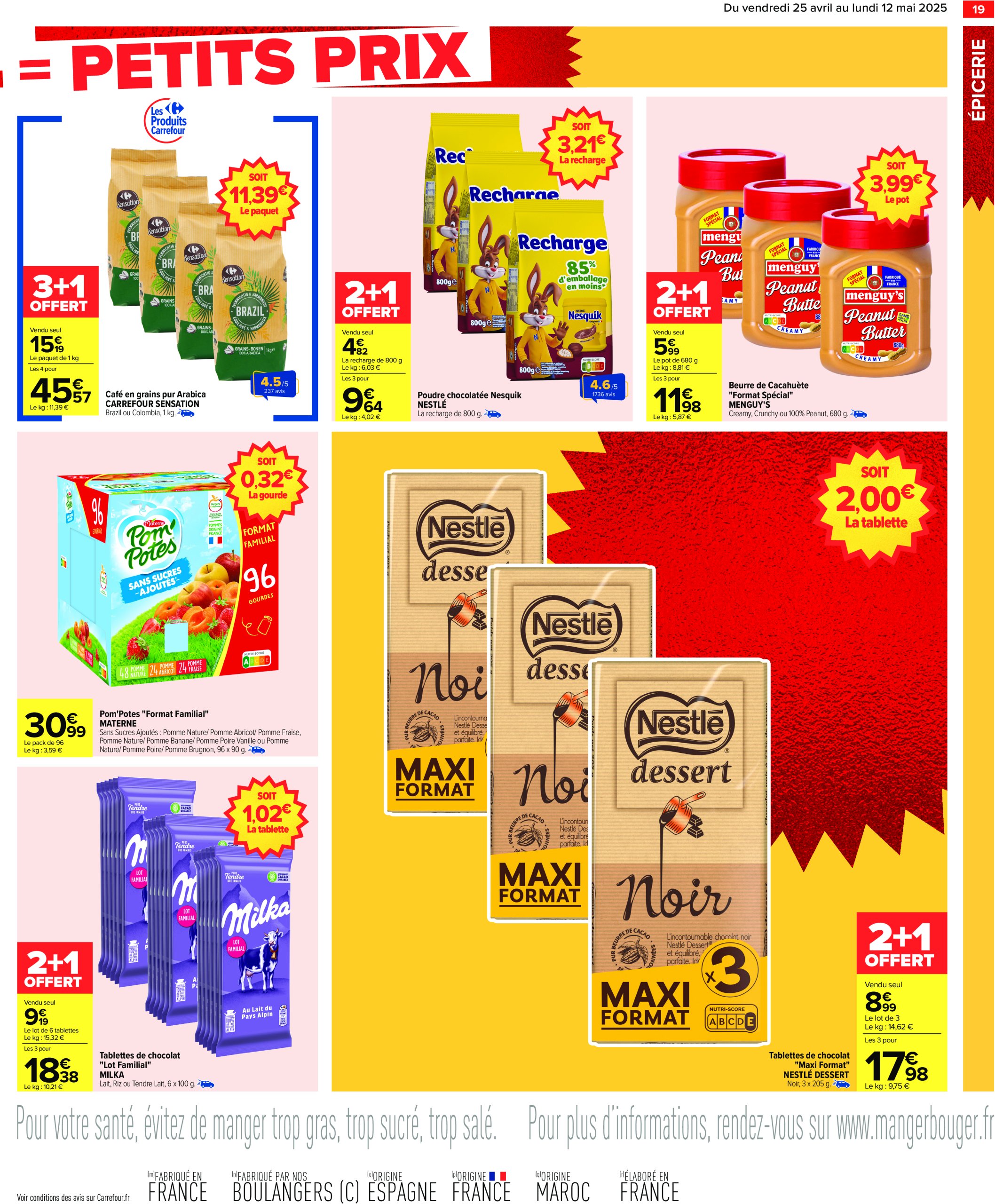 carrefour - Catalogue Carrefour - Gros volumes, petits prix valable dès 25/04 - 12/05 - page: 21
