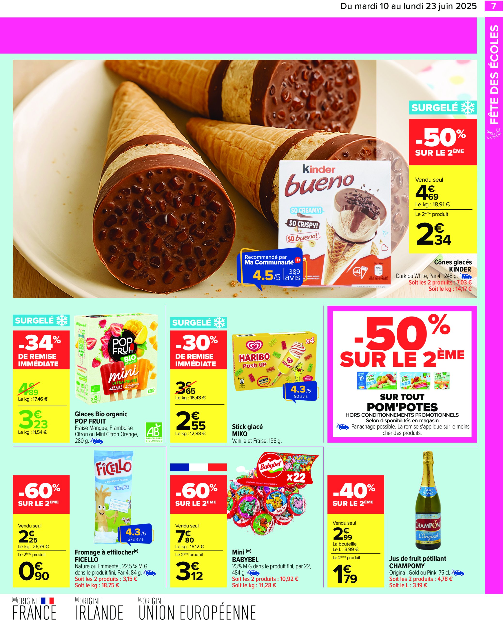 carrefour - Catalogue Carrefour valable du 10/06 au 23/06 - page: 9 carrefour - Catalogue Carrefour valable du 10/06 au 23/06 - page: 9
