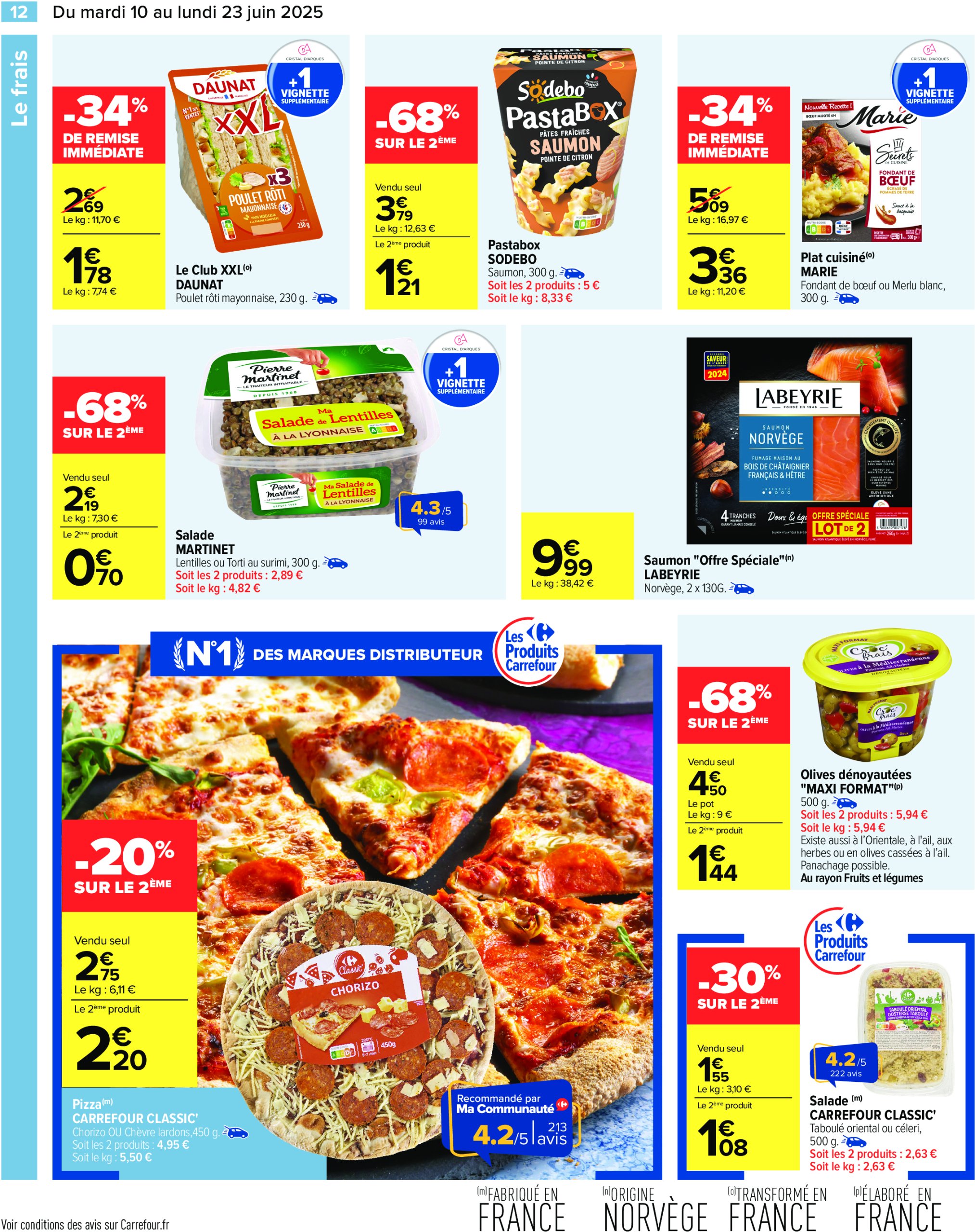 carrefour - Catalogue Carrefour valable du 10/06 au 23/06 - page: 14 carrefour - Catalogue Carrefour valable du 10/06 au 23/06 - page: 14