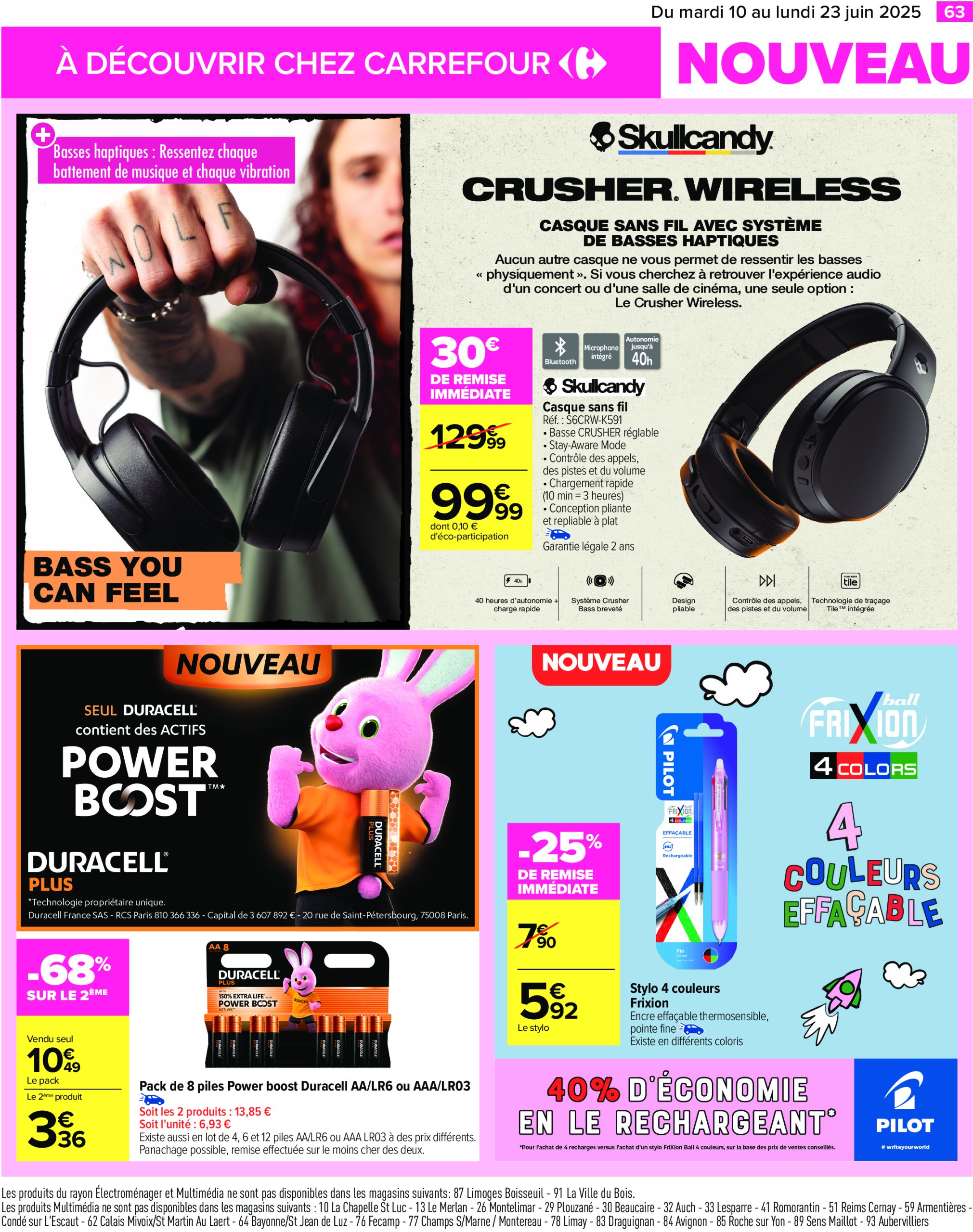 carrefour - Catalogue Carrefour valable du 10/06 au 23/06 - page: 65 carrefour - Catalogue Carrefour valable du 10/06 au 23/06 - page: 65