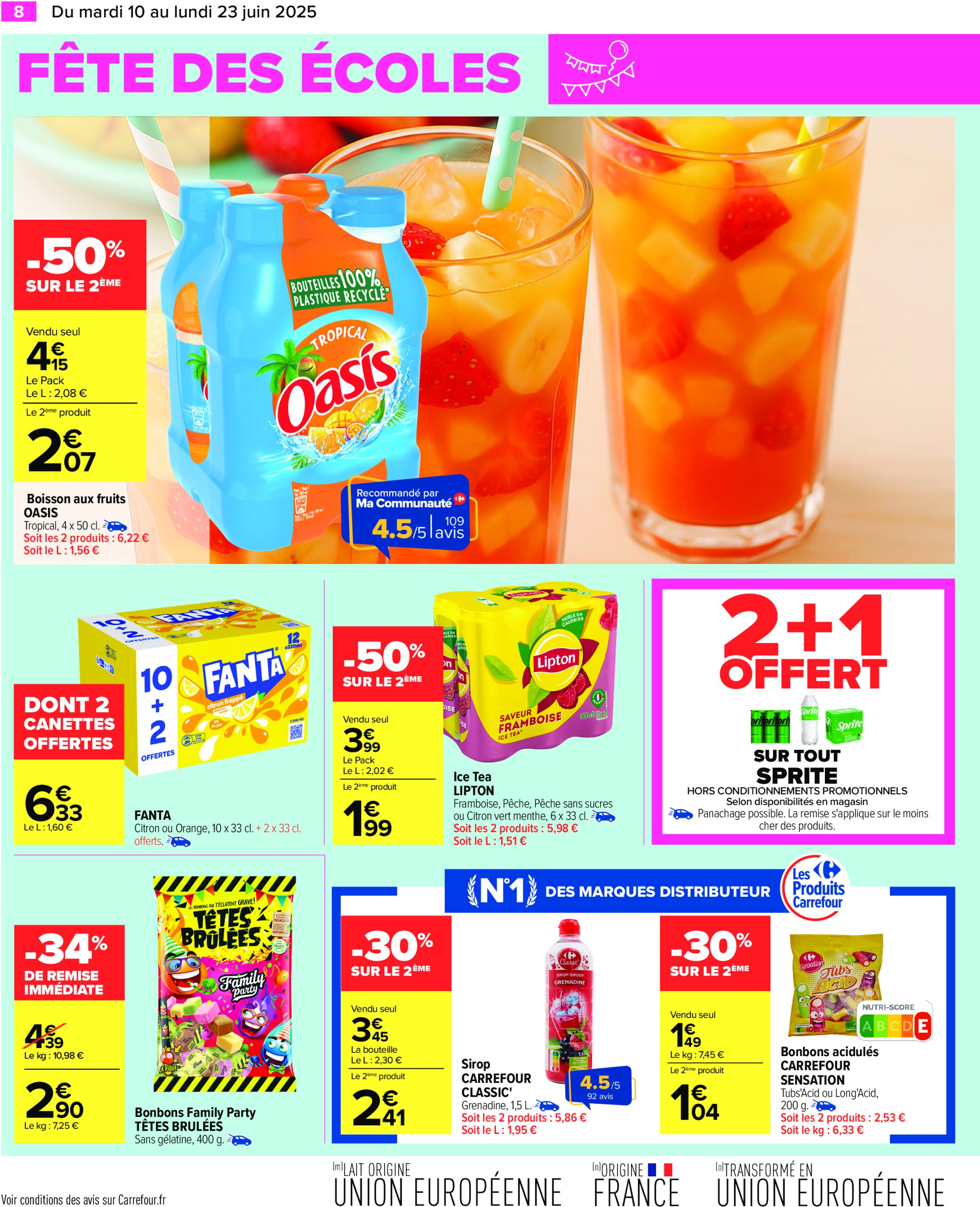 carrefour - Catalogue Carrefour valable du 10/06 au 23/06 - page: 10 carrefour - Catalogue Carrefour valable du 10/06 au 23/06 - page: 10