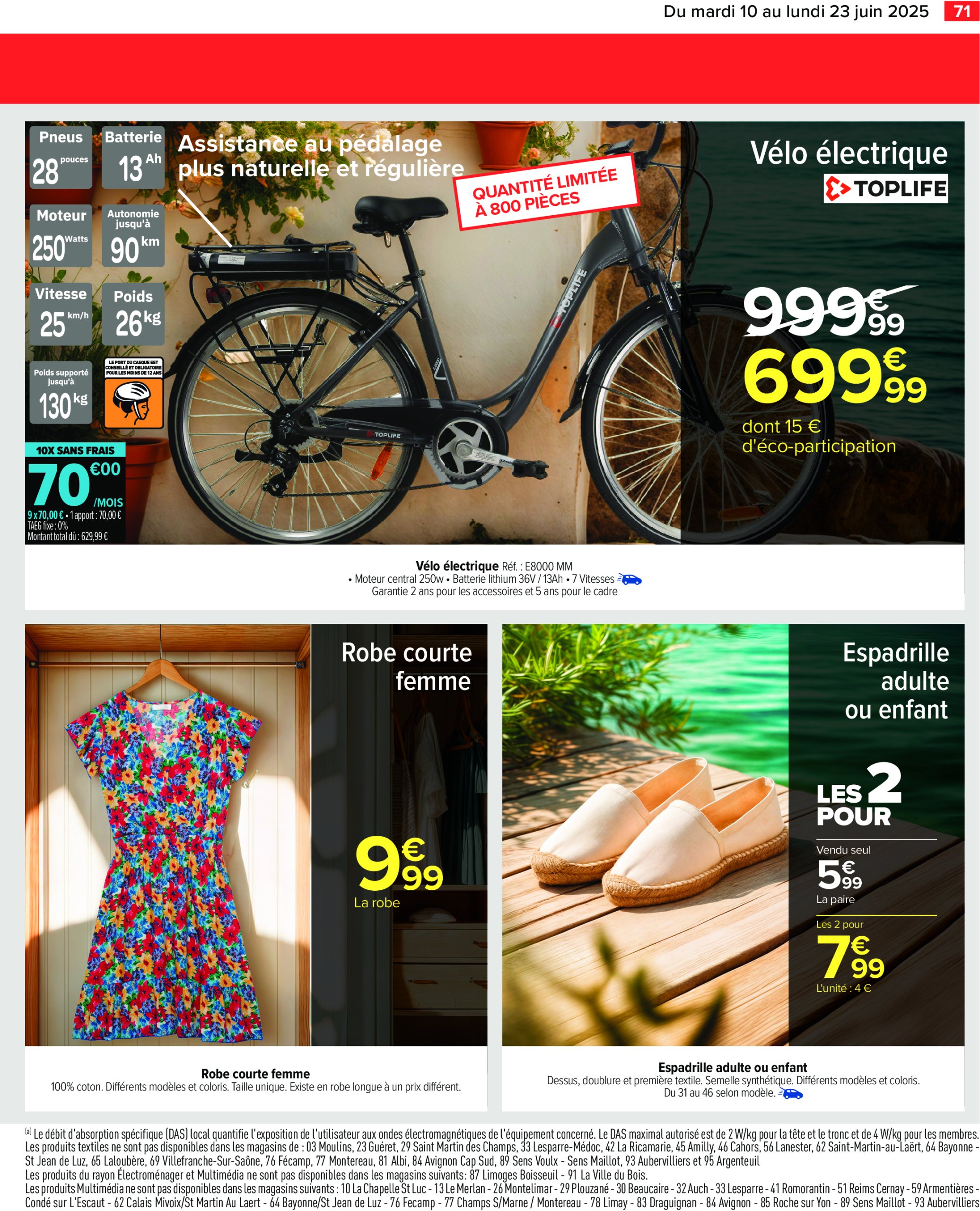 carrefour - Catalogue Carrefour valable du 10/06 au 23/06 - page: 73 carrefour - Catalogue Carrefour valable du 10/06 au 23/06 - page: 73