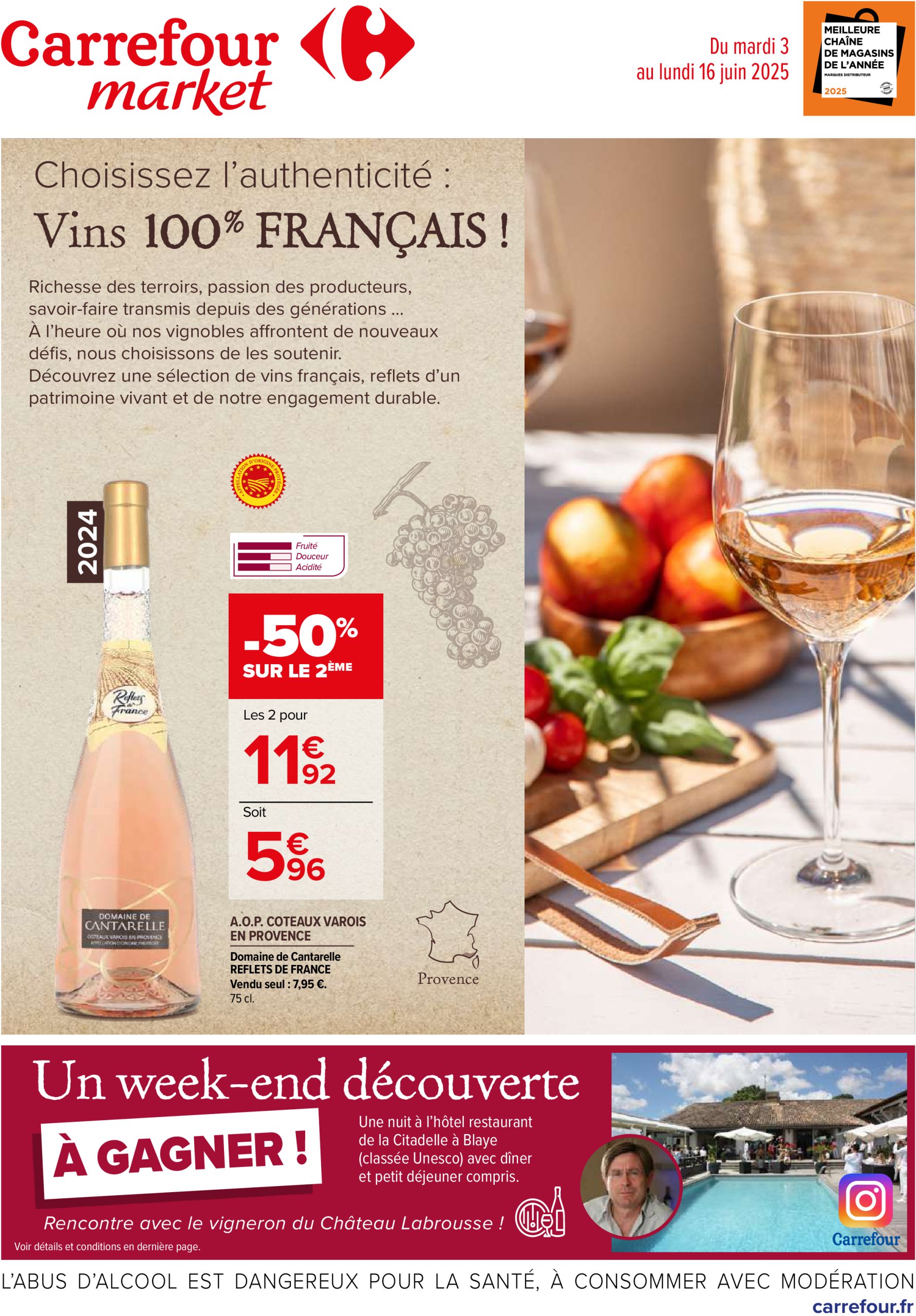 carrefour - Catalogue Carrefour - Les vins valable du 03/06 au 16/06 - page: 1