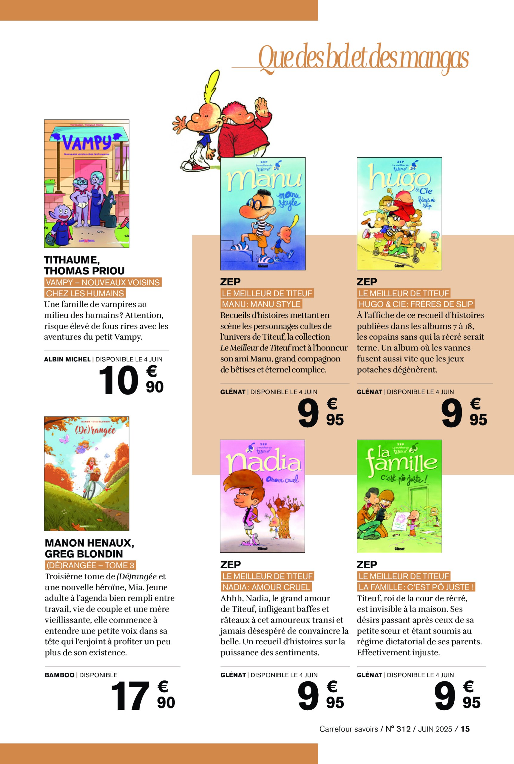 carrefour - Catalogue Carrefour - A CHACUN SA CULTURE valable du 01/06 au 30/06 - page: 15 carrefour - Catalogue Carrefour - A CHACUN SA CULTURE valable du 01/06 au 30/06 - page: 15