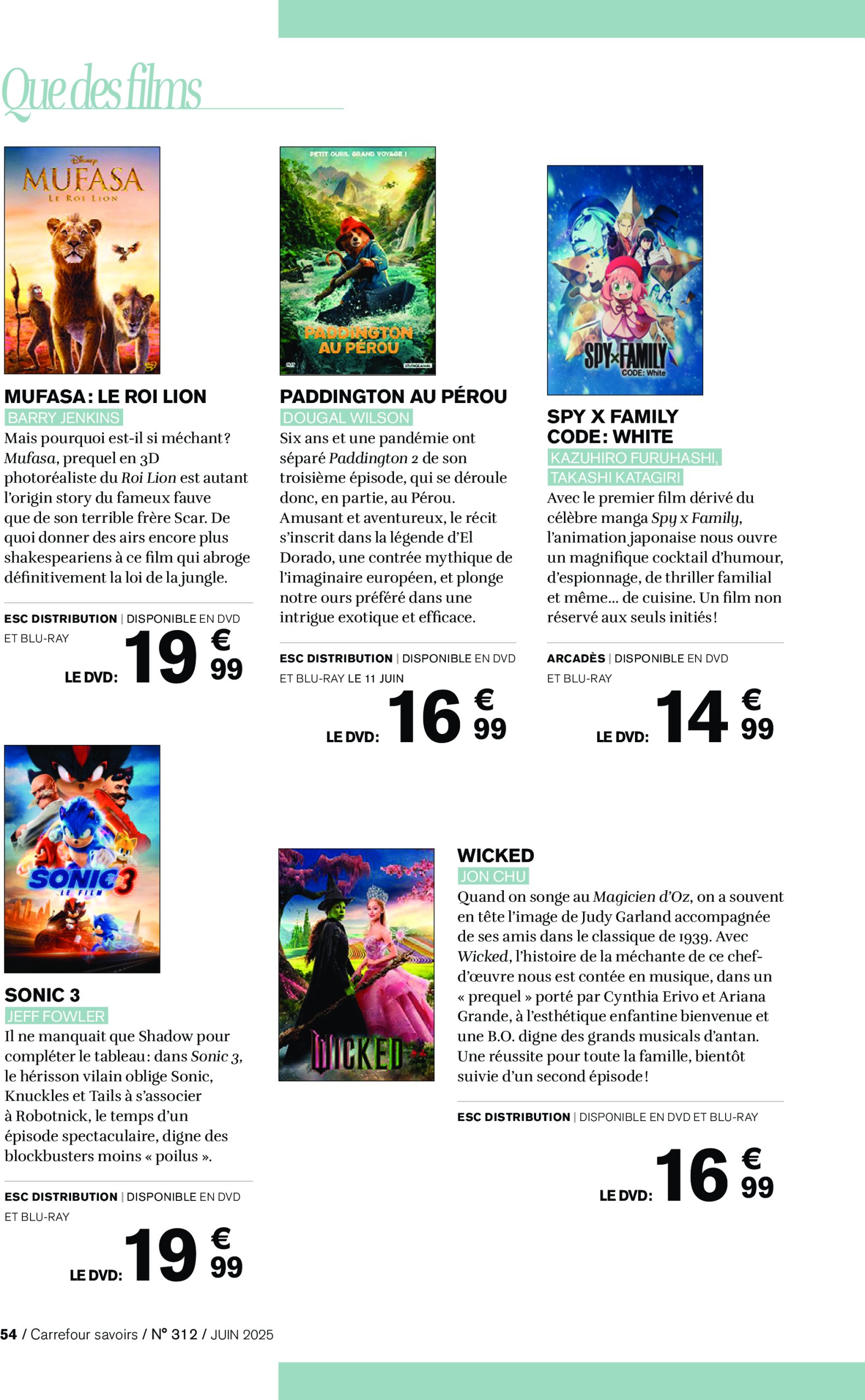 carrefour - Catalogue Carrefour - A CHACUN SA CULTURE valable du 01/06 au 30/06 - page: 54 carrefour - Catalogue Carrefour - A CHACUN SA CULTURE valable du 01/06 au 30/06 - page: 54