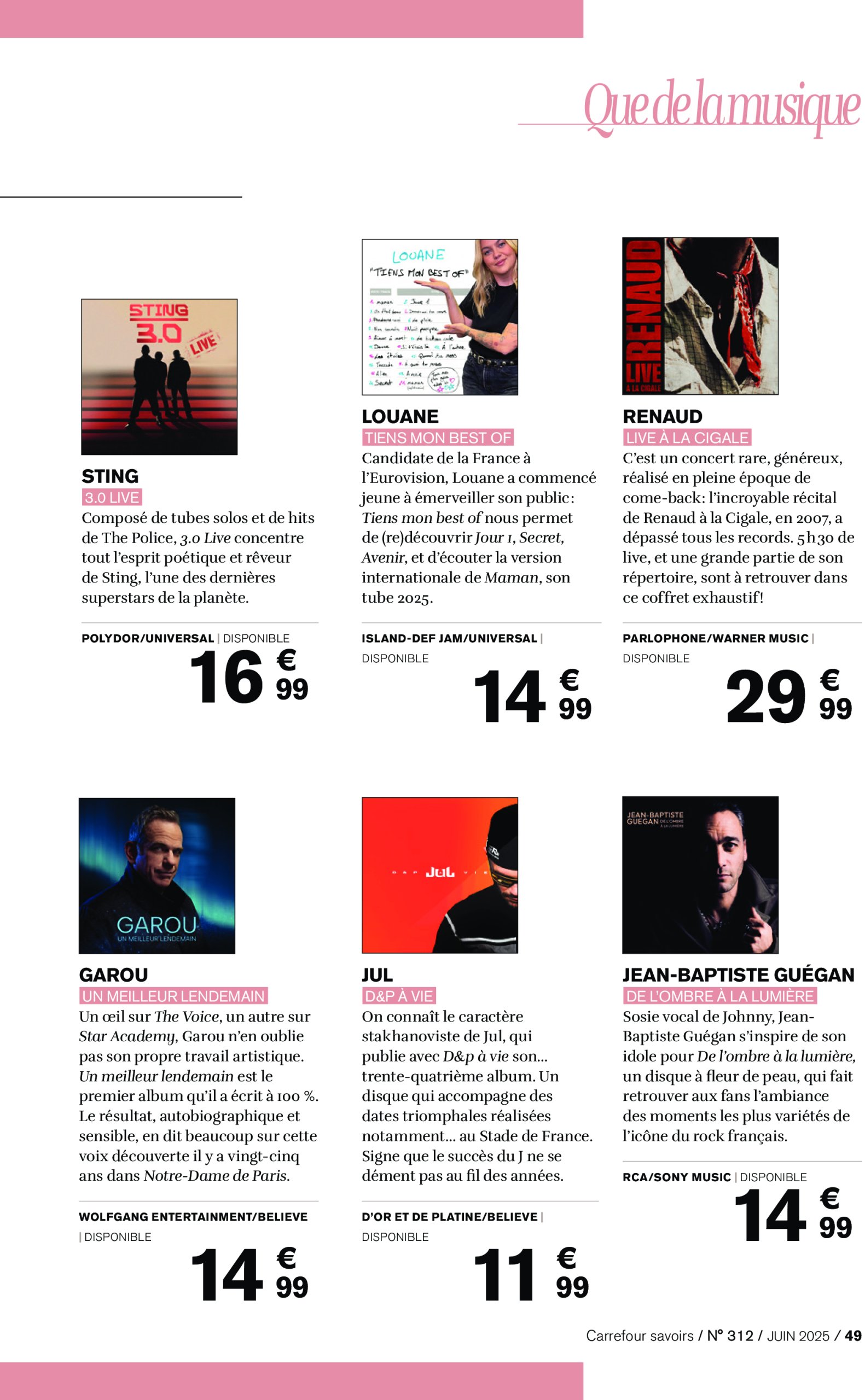carrefour - Catalogue Carrefour - A CHACUN SA CULTURE valable du 01/06 au 30/06 - page: 49 carrefour - Catalogue Carrefour - A CHACUN SA CULTURE valable du 01/06 au 30/06 - page: 49