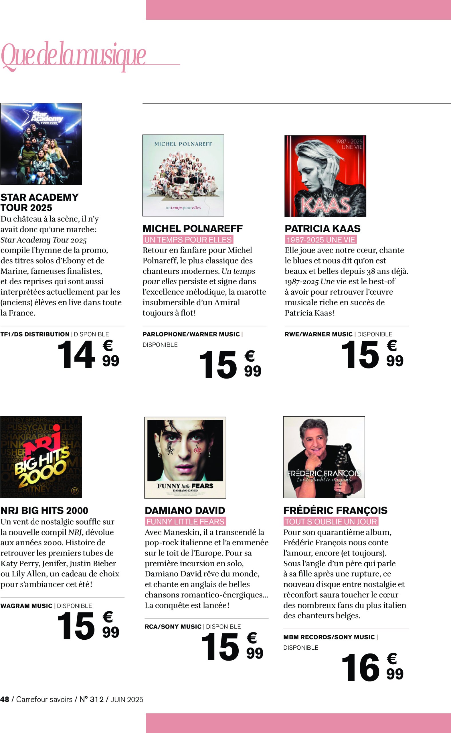 carrefour - Catalogue Carrefour - A CHACUN SA CULTURE valable du 01/06 au 30/06 - page: 48 carrefour - Catalogue Carrefour - A CHACUN SA CULTURE valable du 01/06 au 30/06 - page: 48