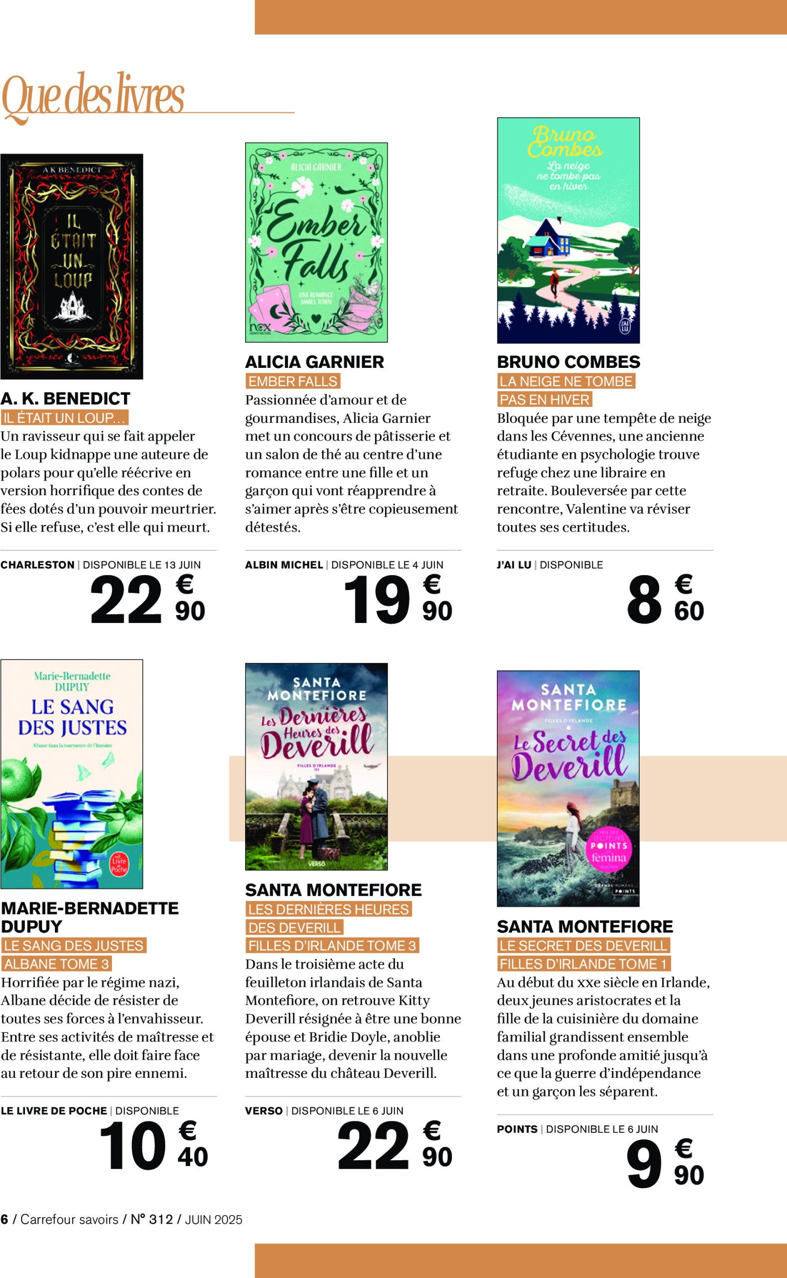 carrefour - Catalogue Carrefour - A CHACUN SA CULTURE valable du 01/06 au 30/06 - page: 6 carrefour - Catalogue Carrefour - A CHACUN SA CULTURE valable du 01/06 au 30/06 - page: 6