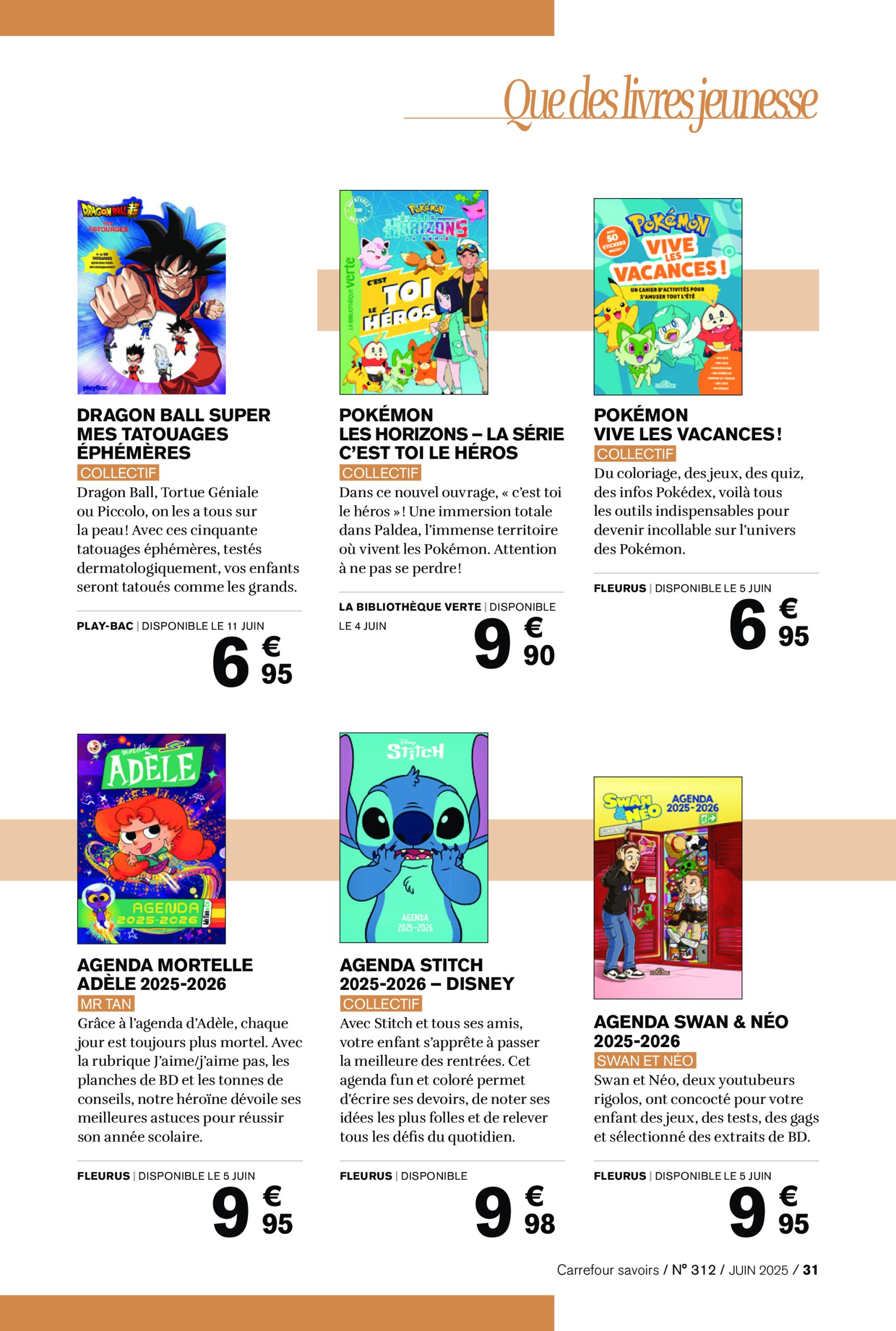 carrefour - Catalogue Carrefour - A CHACUN SA CULTURE valable du 01/06 au 30/06 - page: 31 carrefour - Catalogue Carrefour - A CHACUN SA CULTURE valable du 01/06 au 30/06 - page: 31